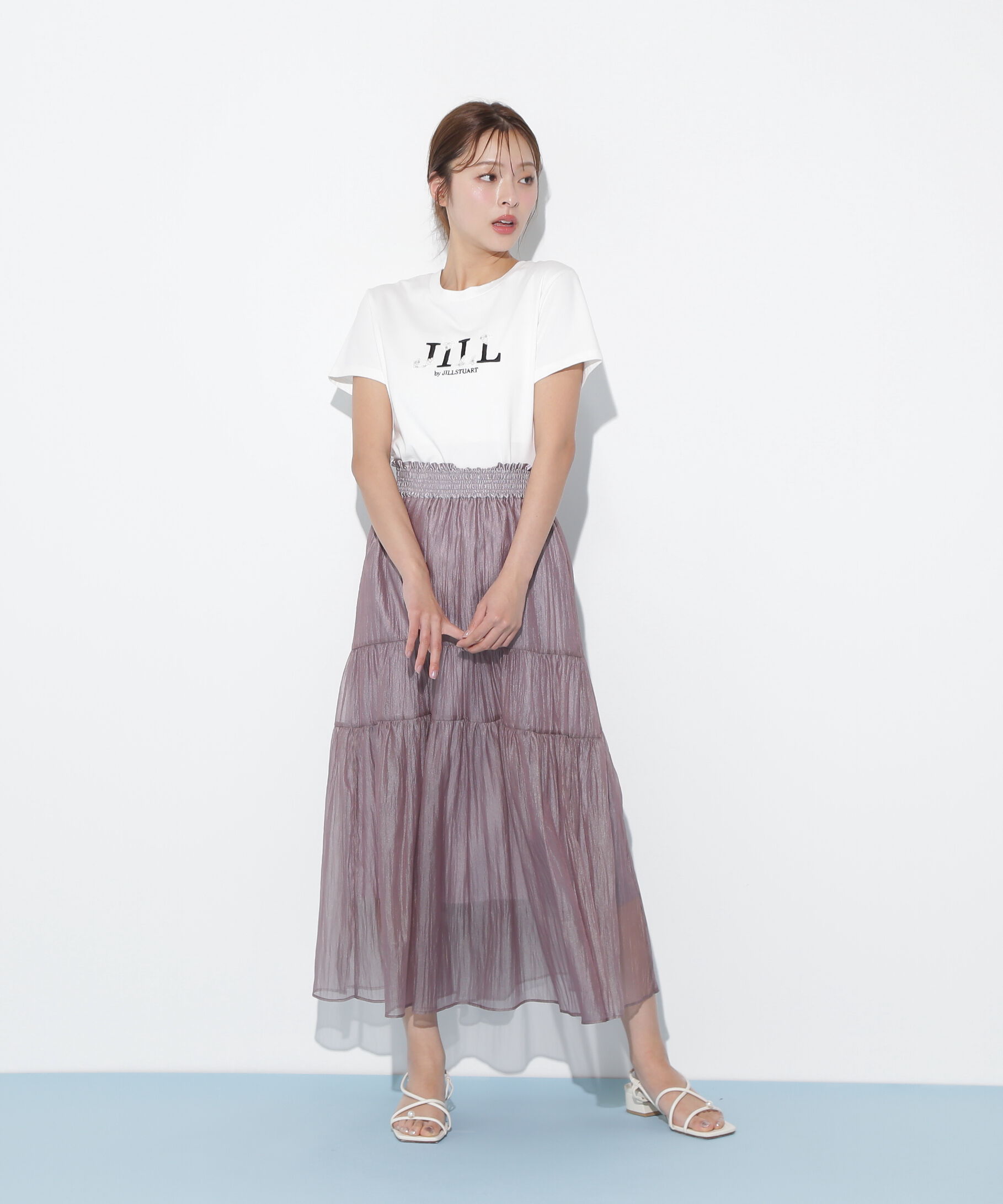  「シアーシャイニーボリュームスカート」|スカート|