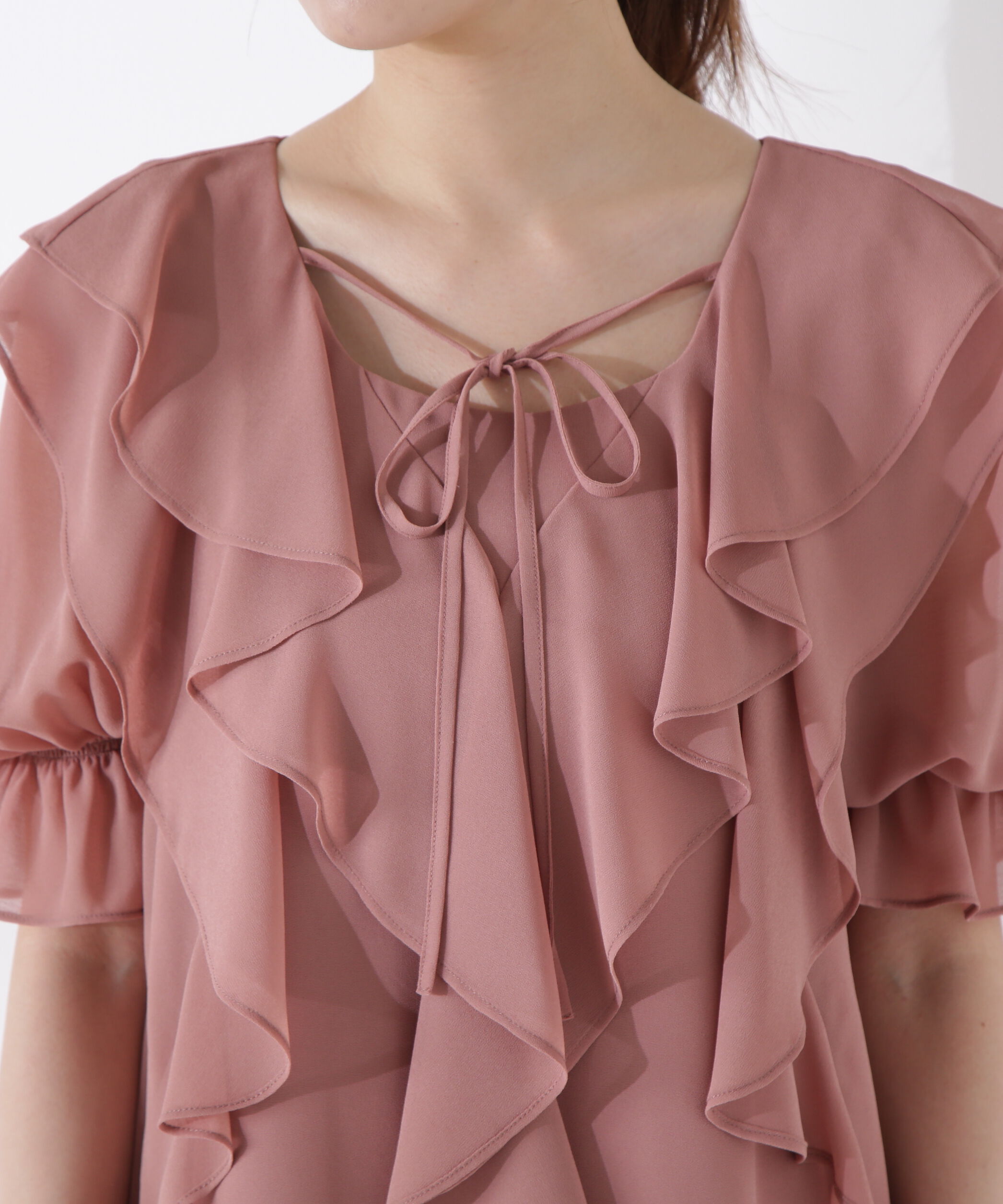 PROPORTION BODY DRESSING「《EDIT COLOGNE》ラッフルミニワンピース」|ワンピース|