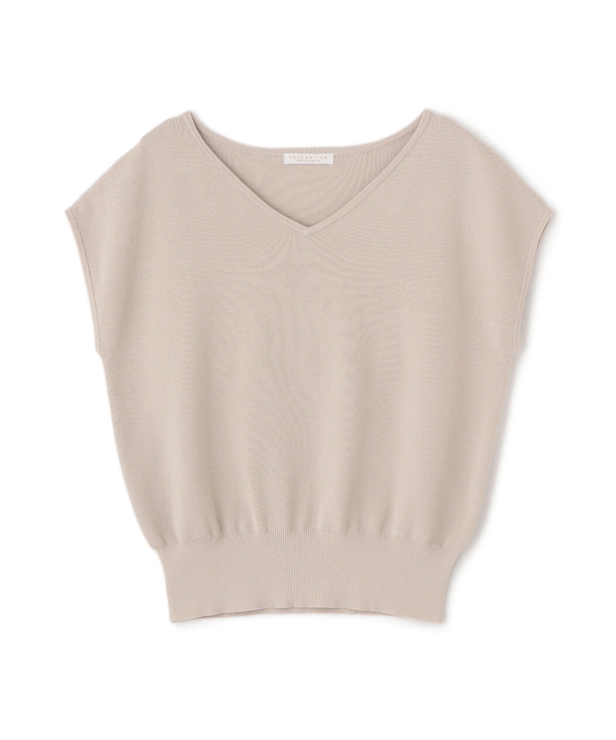 PROPORTION BODY DRESSING「Vネック総針ニット」|ニット・セーター|