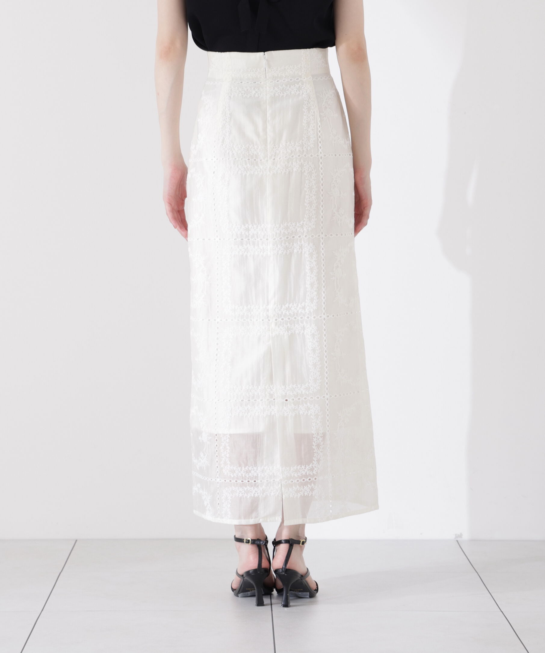 PROPORTION BODY DRESSING「シアーパネルレーススカート」|スカート|