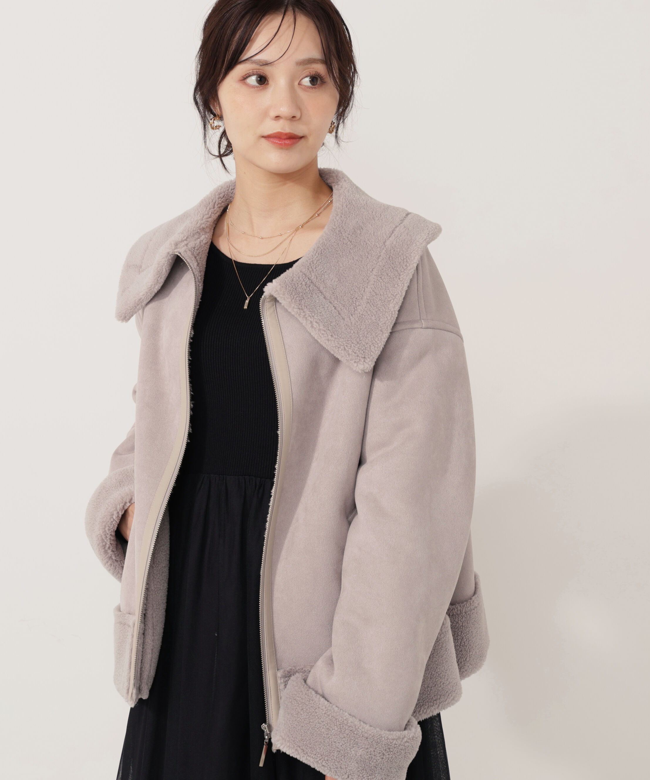 PROPORTION BODY DRESSING「フェイクムートン 25AW」|ブルゾン・スタジャン|