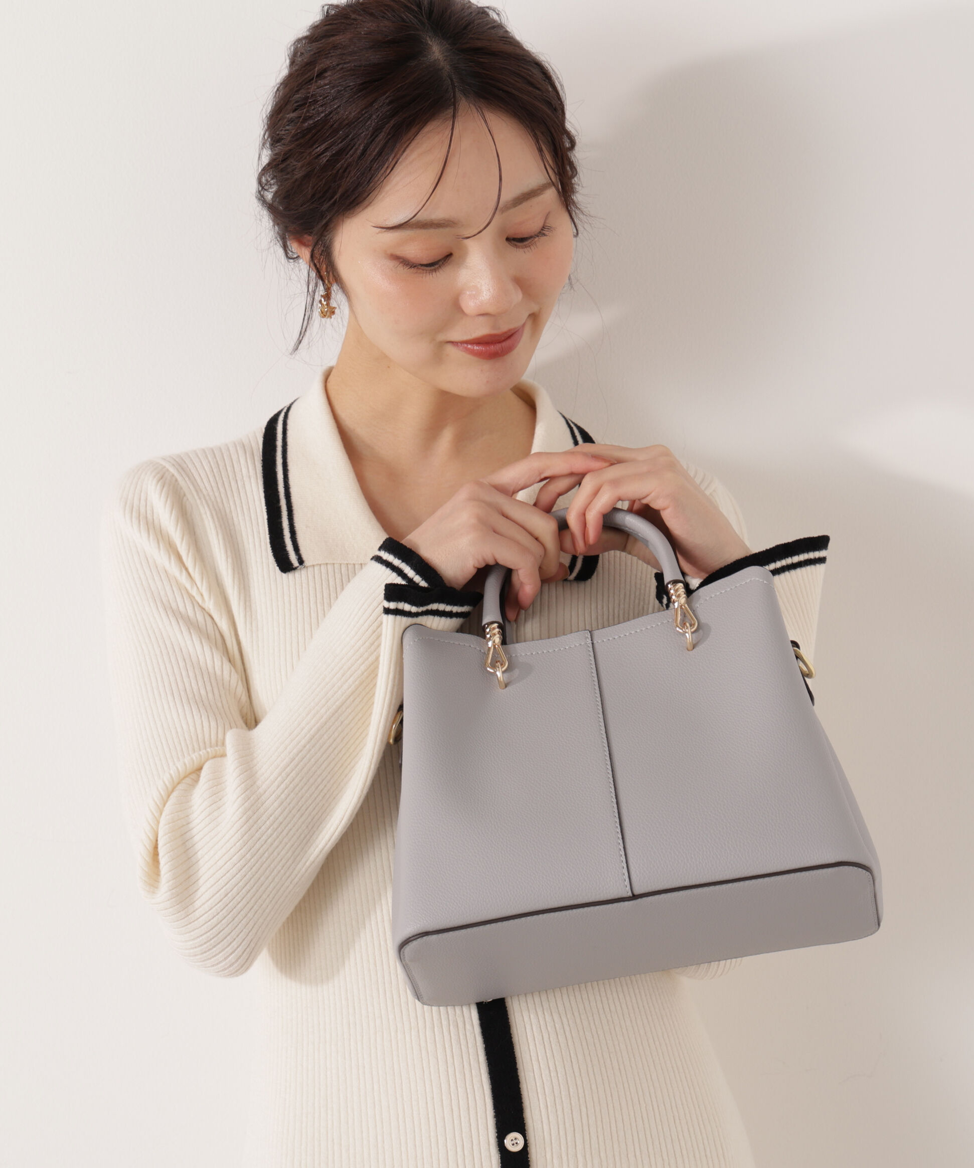 PROPORTION BODY DRESSING「メタルハンドルトートバッグ」|その他|ブルー