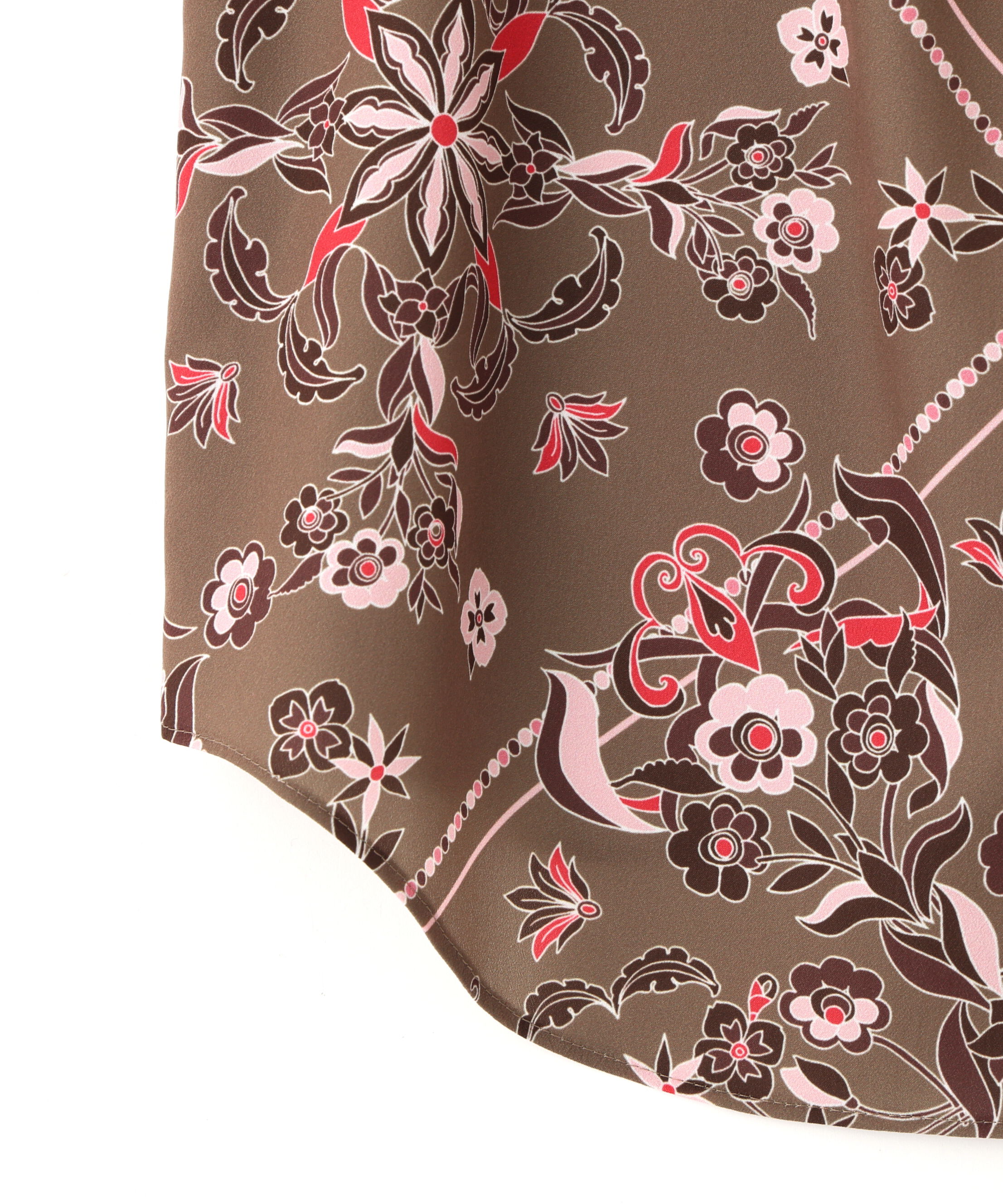  「◆フローラルスカーフプリントブラウス」|シャツ・ブラウス|