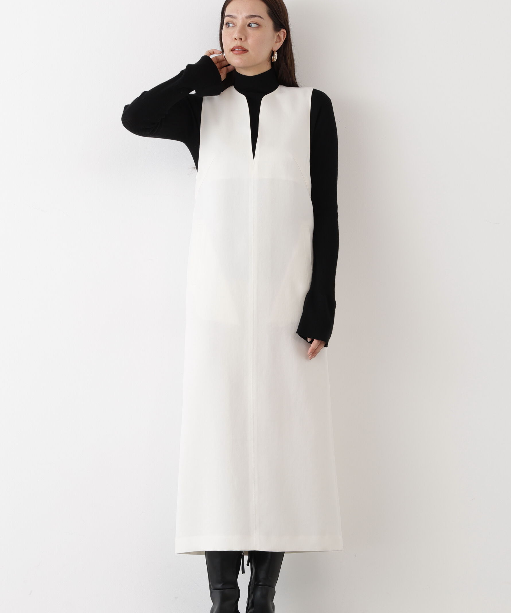  「◆キーネックジャンパースカート」|ワンピース|