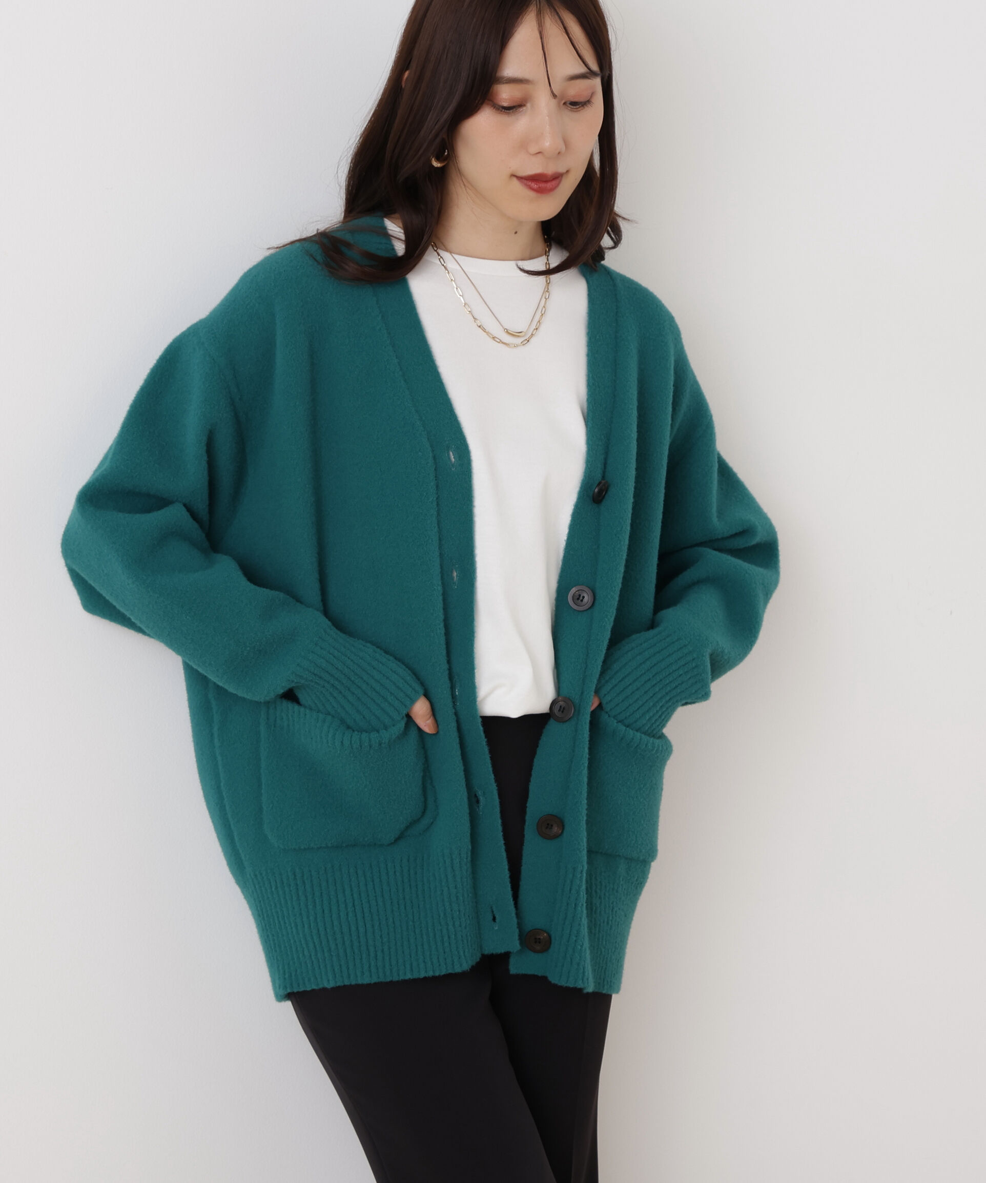  「◆［WEB限定色 ピンク］フェザーヤーンオーバーカーディガン」|その他|