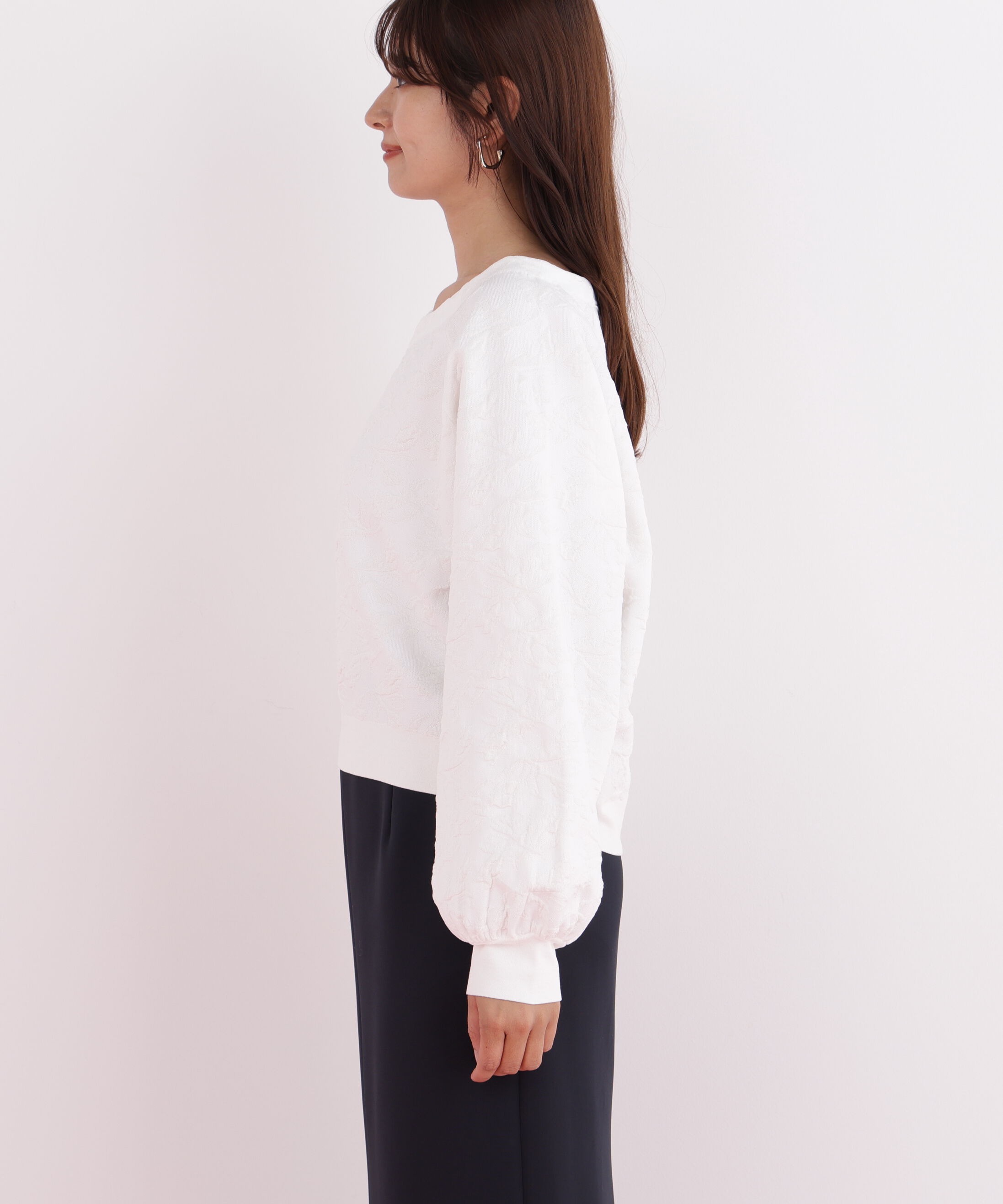  「ニットジャガードＶネックプルオーバー」|ニット・セーター|