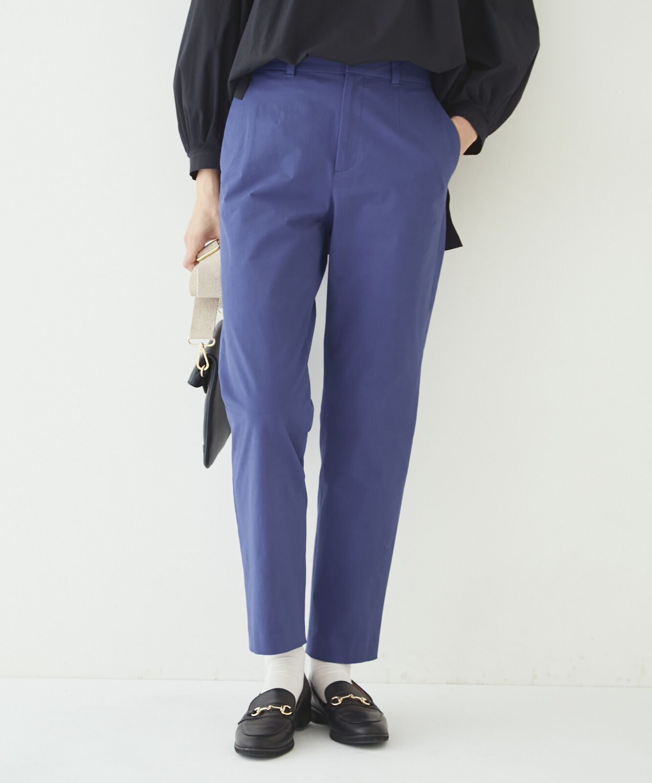  「◆２ＷＡＹストレッチスリムストレートパンツ」|その他|ブルー