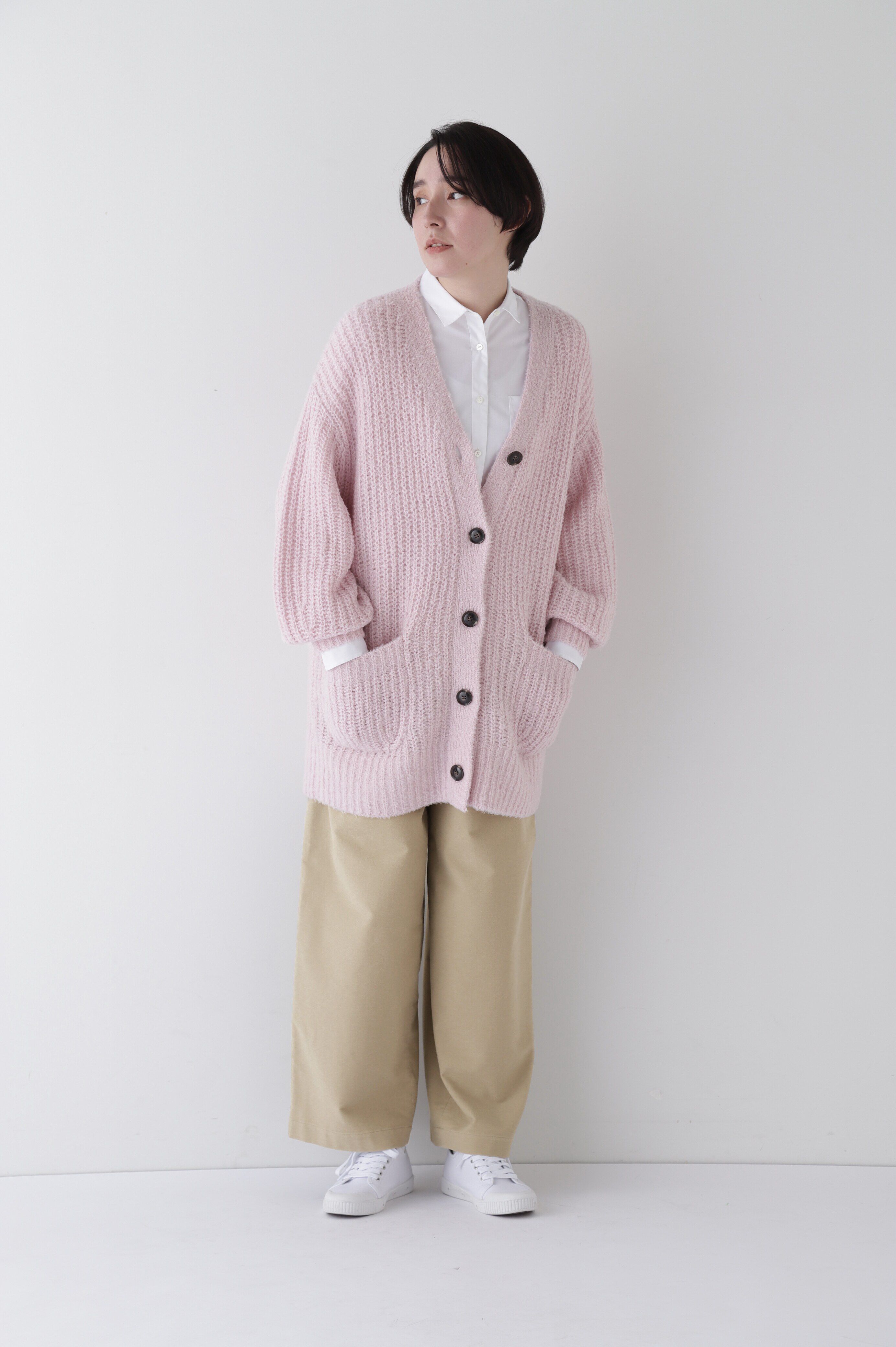  「◆ストレッチエアリードットコードセミワイドバレルパンツ」|その他|