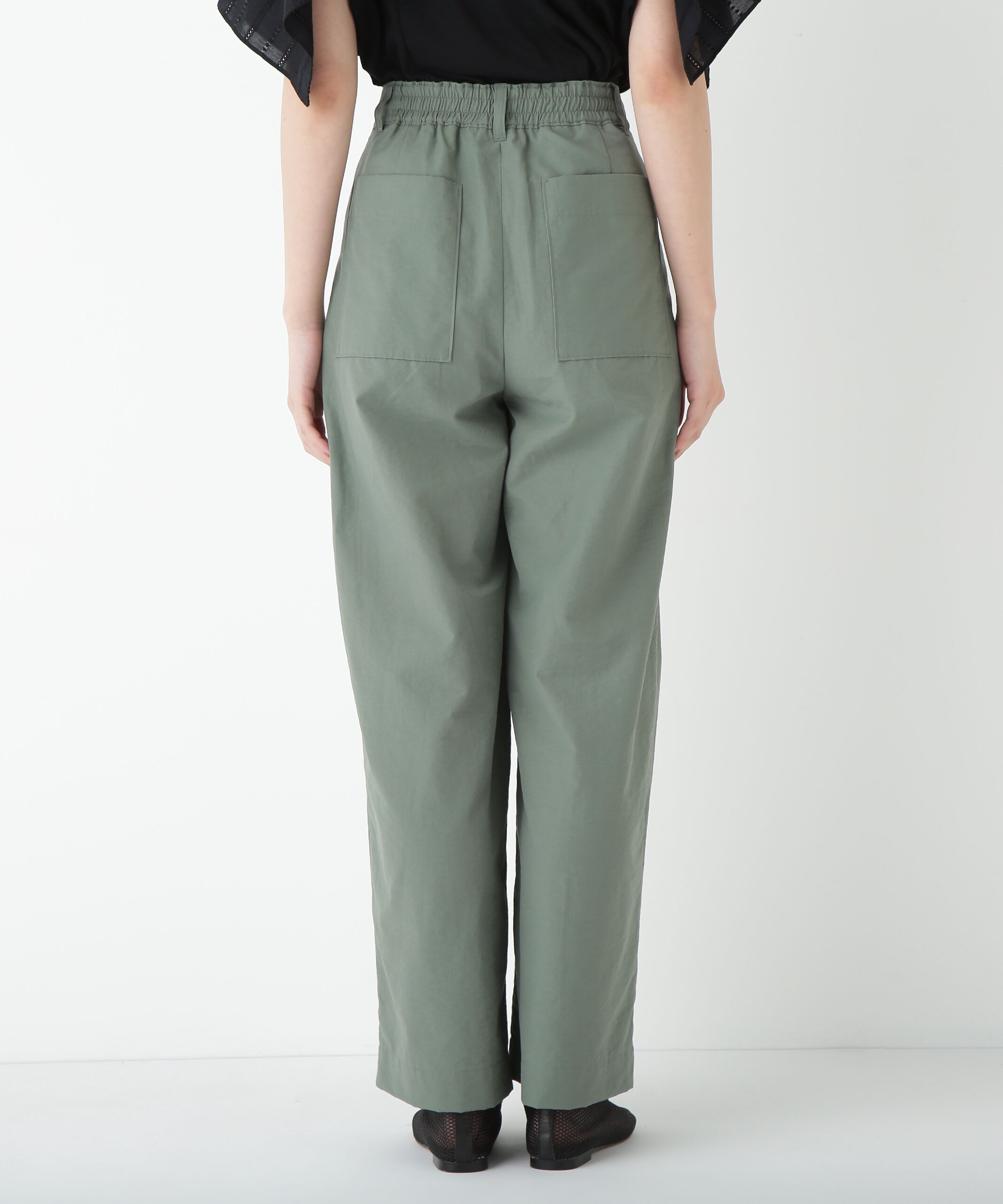  「◆綿ナイロンタッサータックワイドパンツ」|その他|