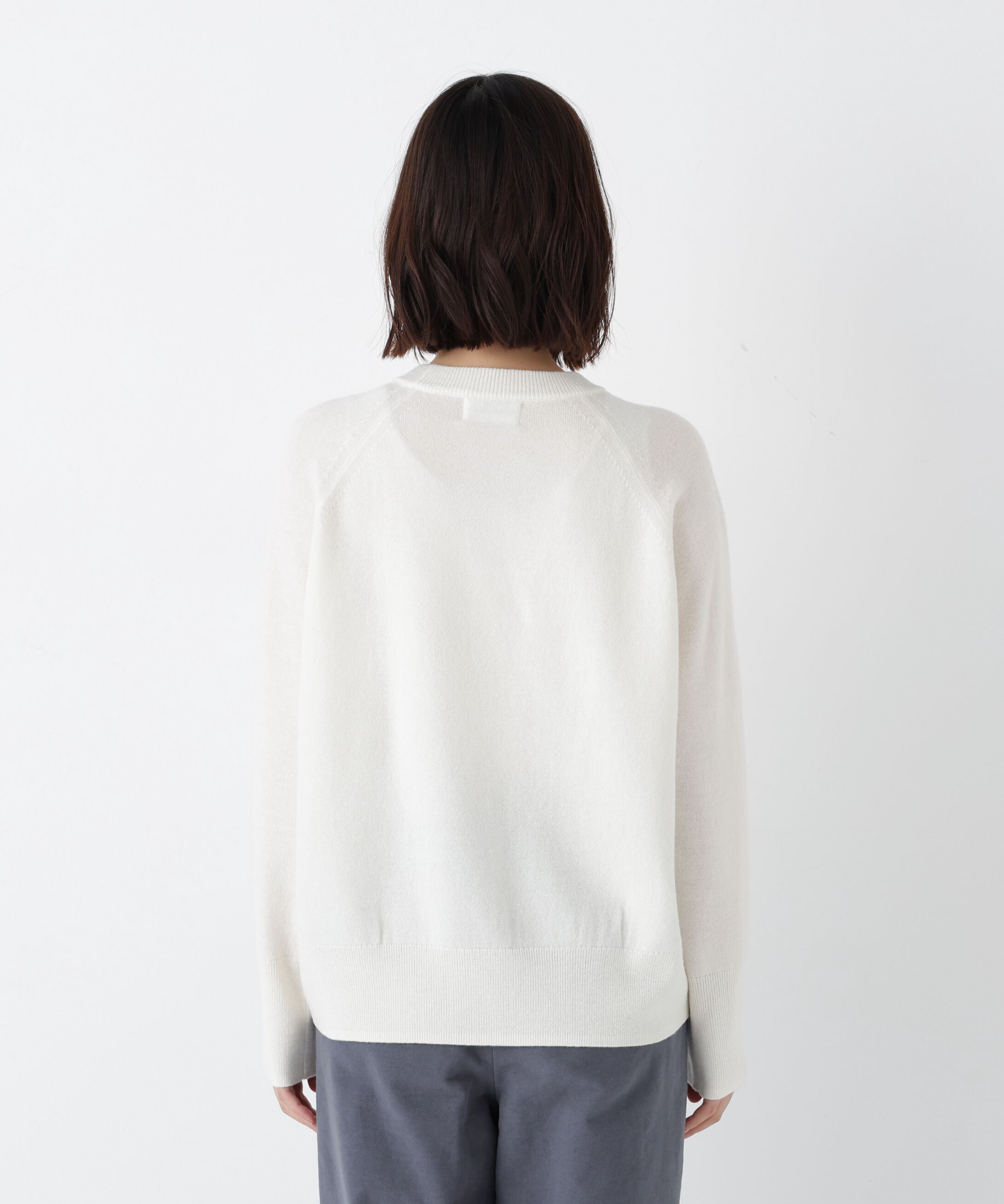  「◆ミドルゲージウールクルーネックプルオーバー」|ニット・セーター|