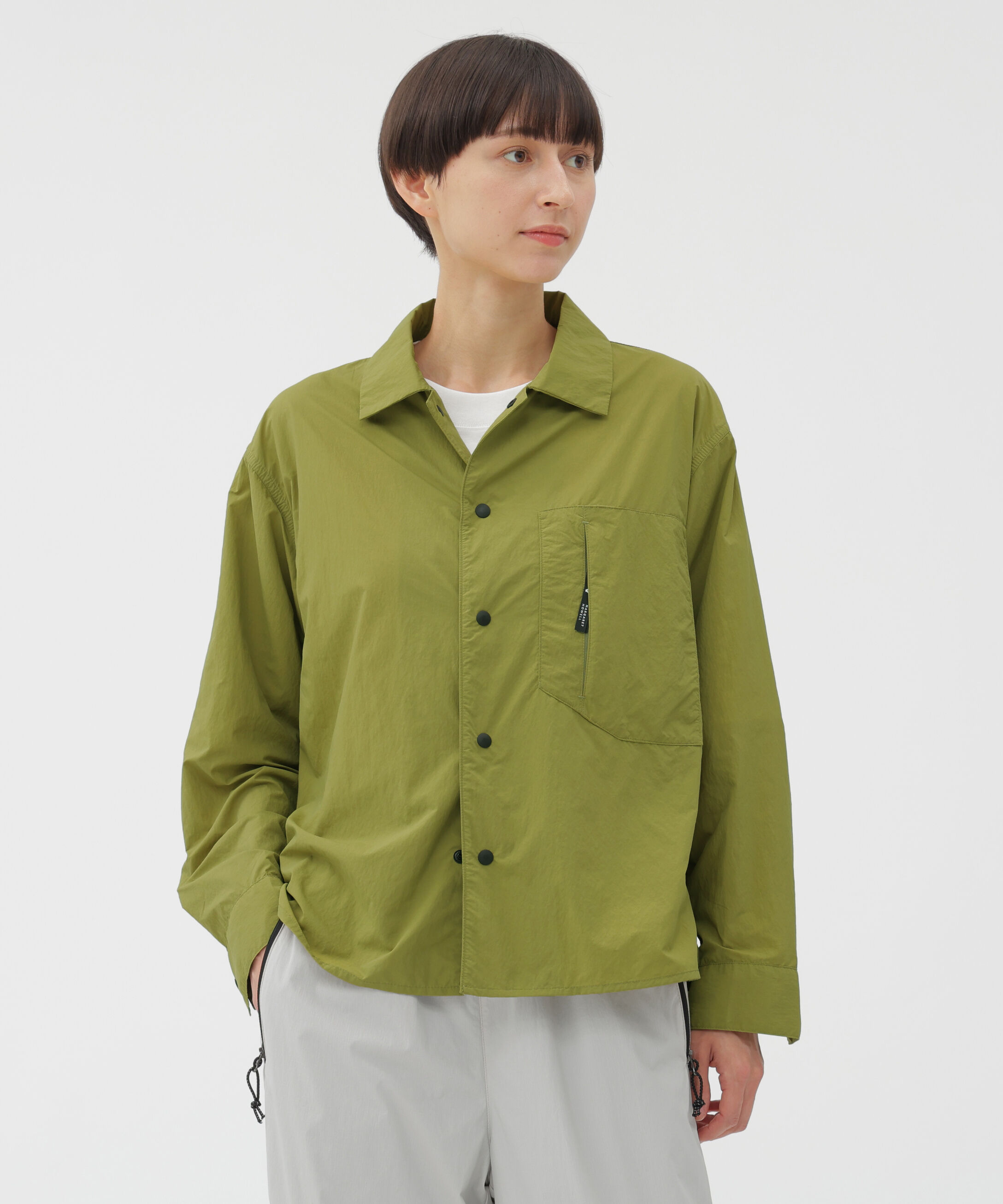  「RECYCLE NYLON LIGHT POPLIN SHIRT」|Tシャツ・カットソー|OLIVE1