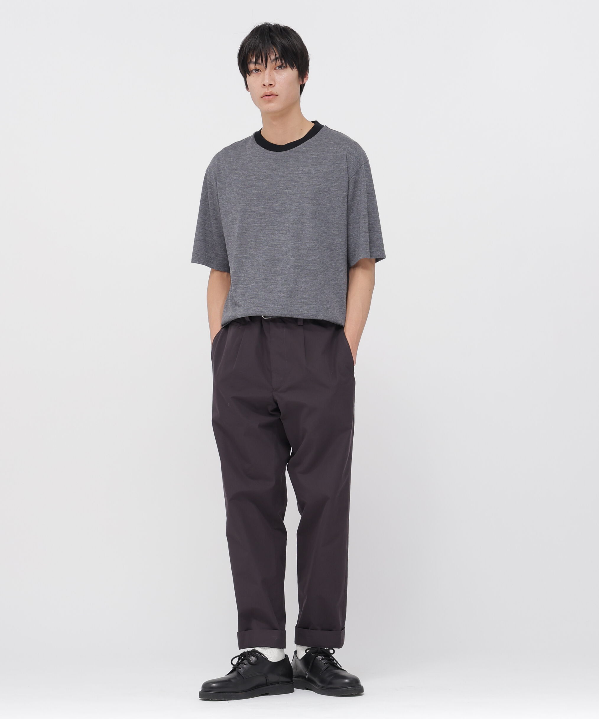 MARGARET HOWELL「SUPERFINE MERINO JERSEY TOP」|Tシャツ・カットソー|