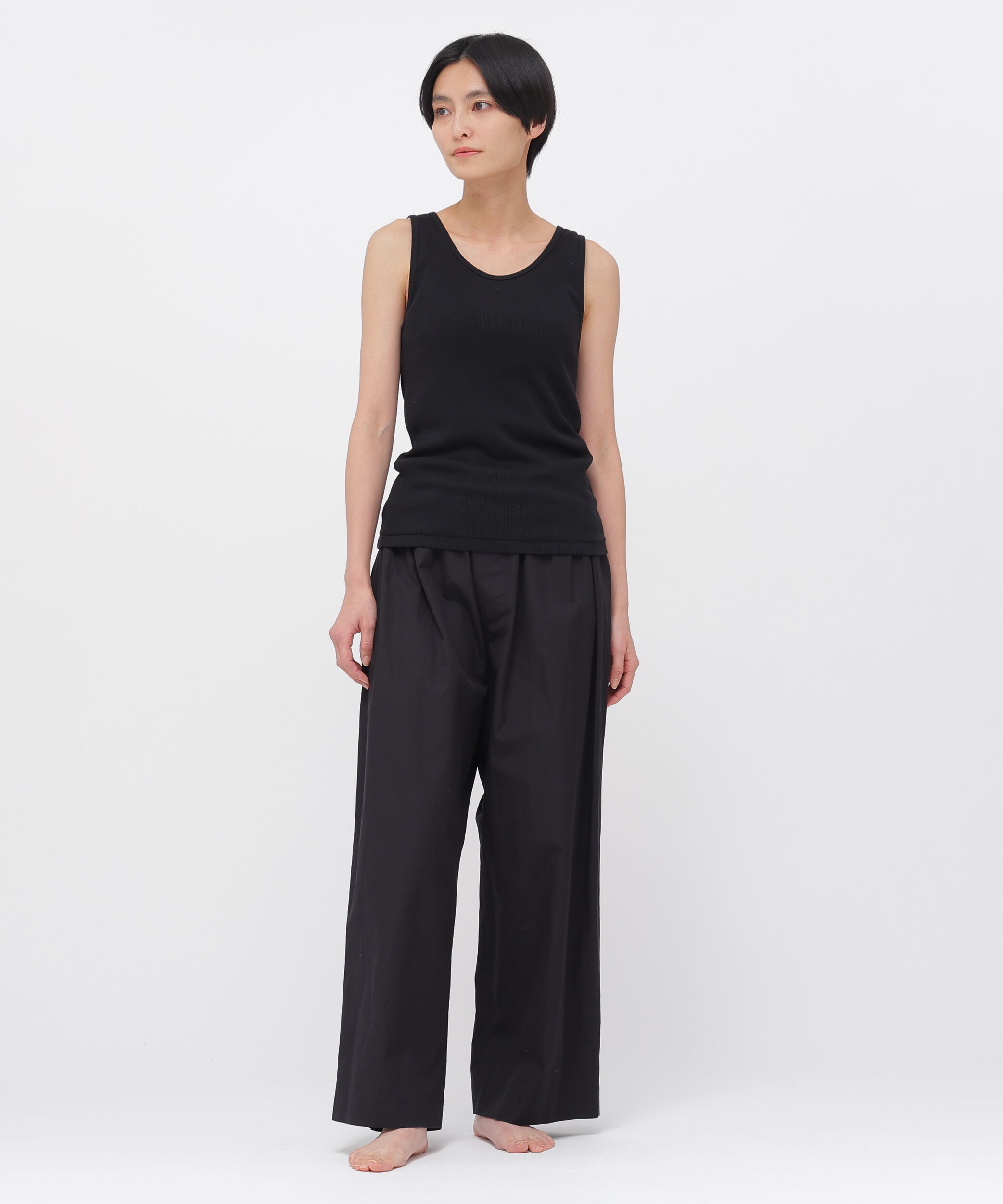 MARGARET HOWELL HOUSEHOLDGOODS「FINE COTTON RIB JERSEY TOP」|Tシャツ・カットソー|