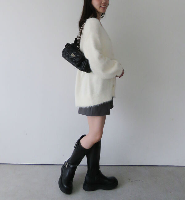 archives「ラメフェザーミドルニットカーディガン」|カーディガン|