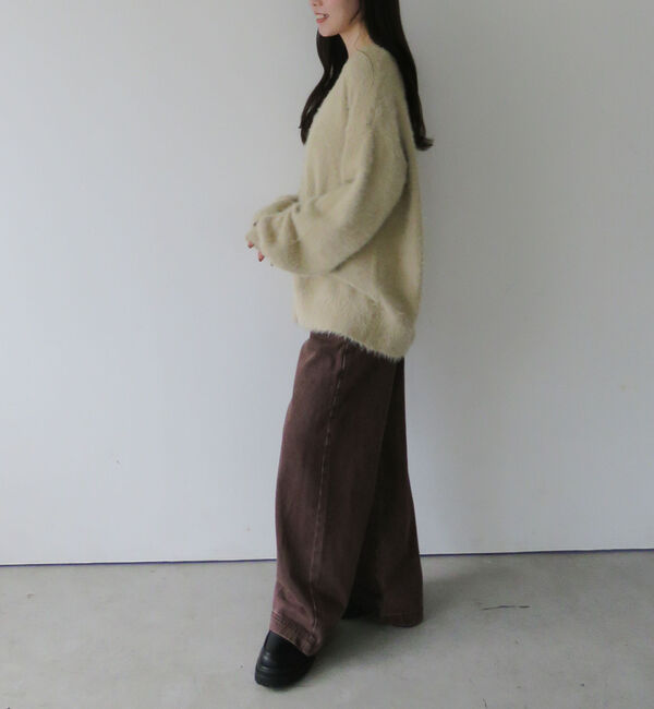 archives「ラメフェザーミドルニットカーディガン」|カーディガン|