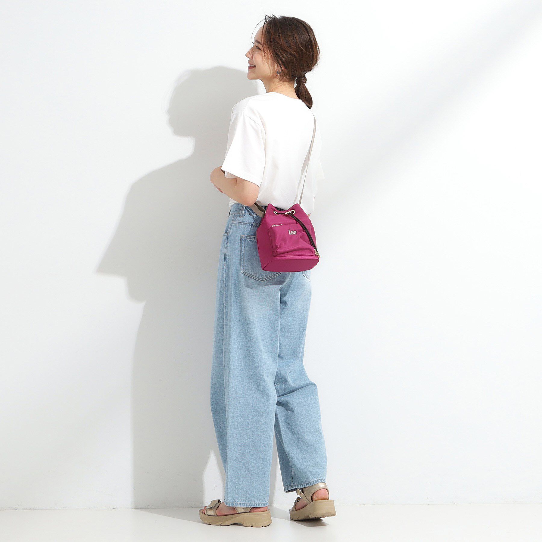 SHOO･LA･RUE「【Lee別注/撥水】巾着ショルダーバッグ」|ショルダー・メッセンジャー|