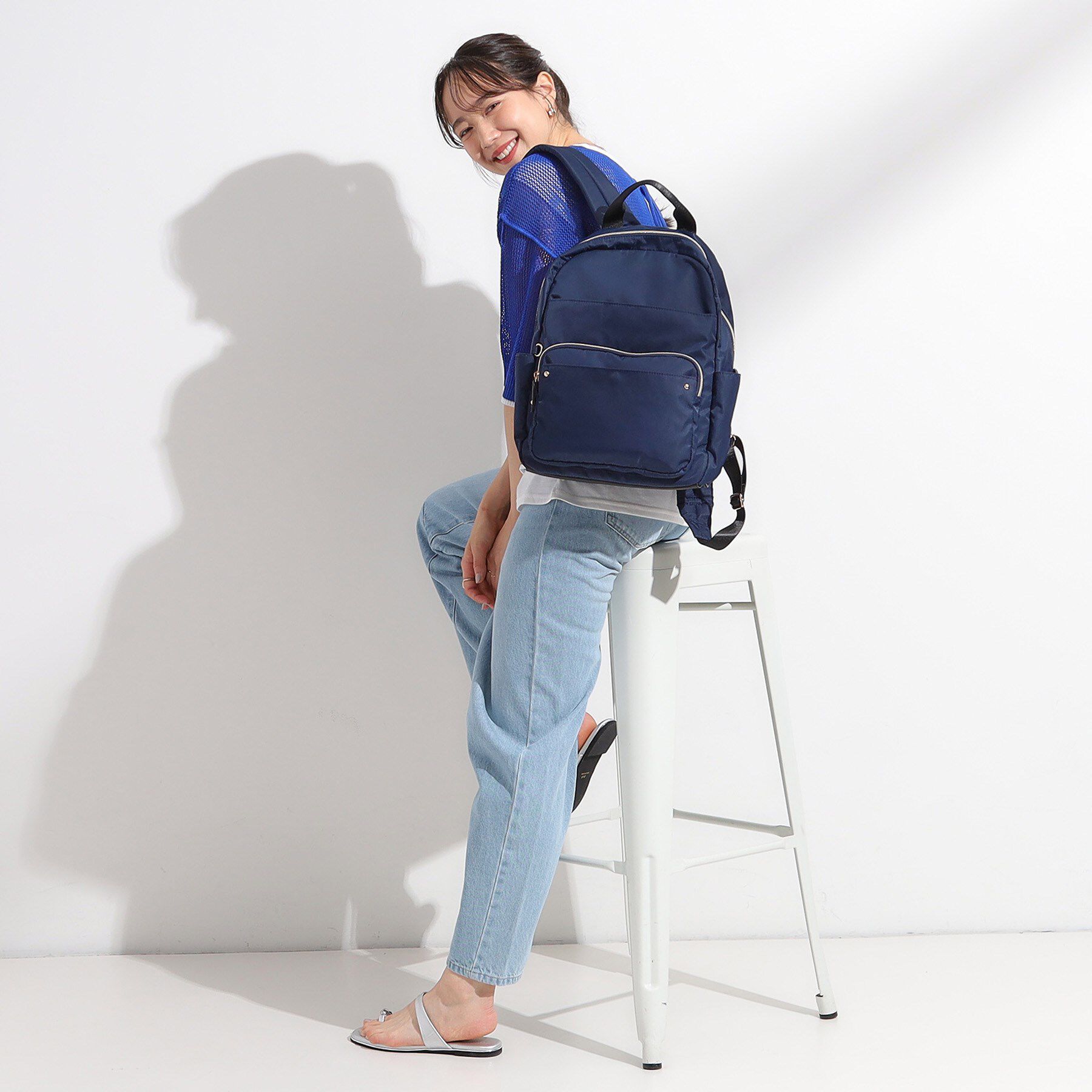 SHOO･LA･RUE「【撥水】整理整頓できちゃうリュック【低反発ショルダー】」|リュック|