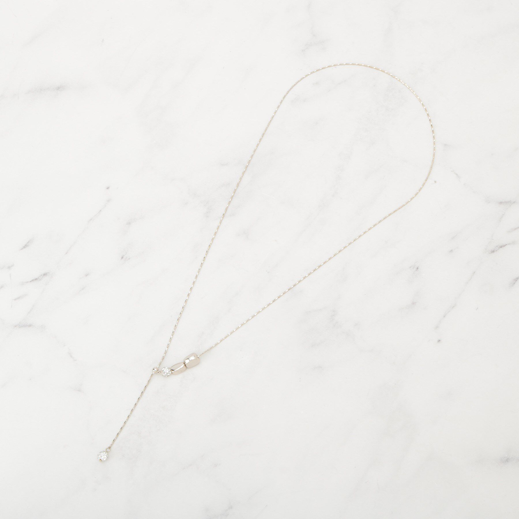 SHOO･LA･RUE「【2WAY】メタルパヴェネックレス」|ネックレス|