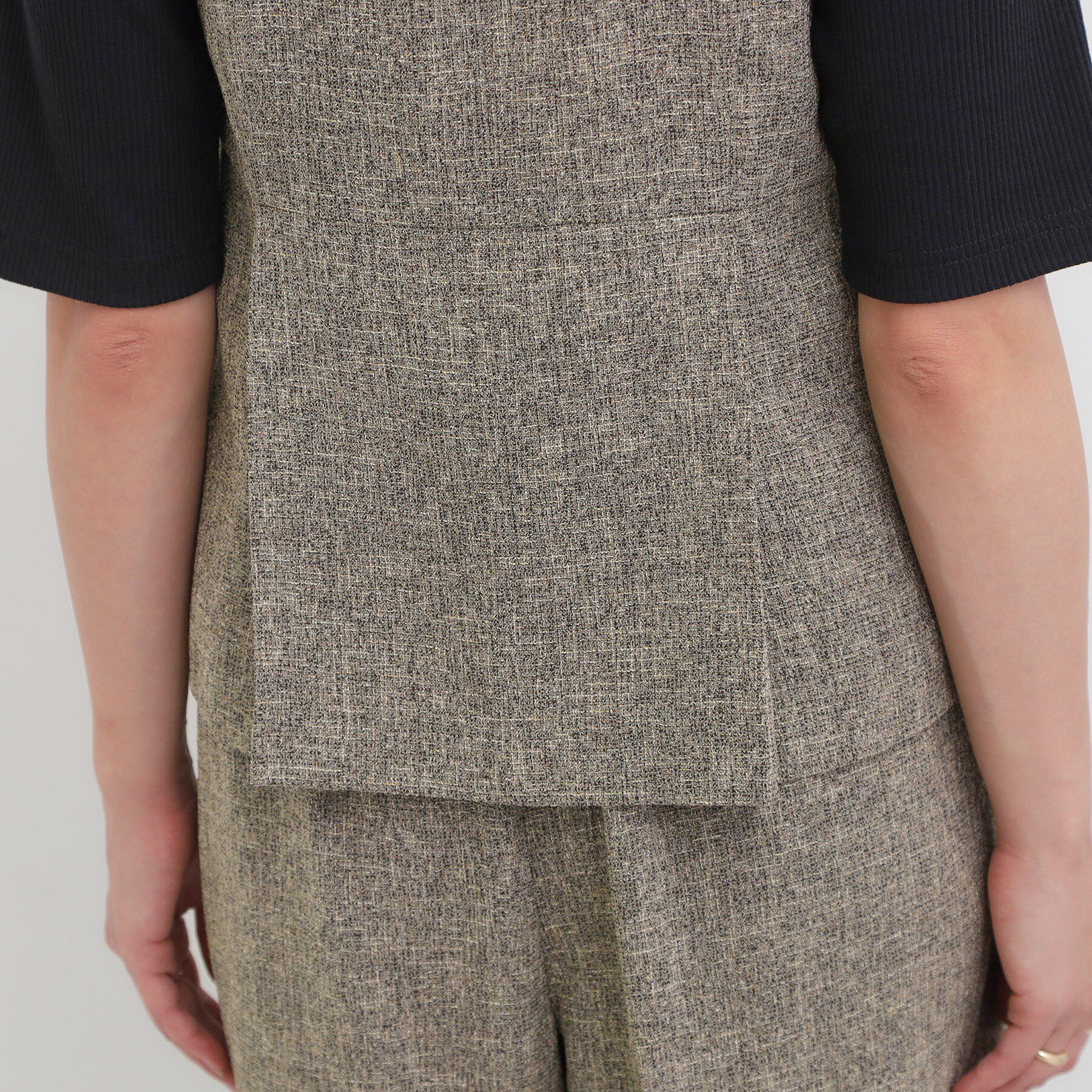 SHOO･LA･RUE「【2点セット】着るだけで決まる クラシカルなツイード調セットアップ」|スーツ|