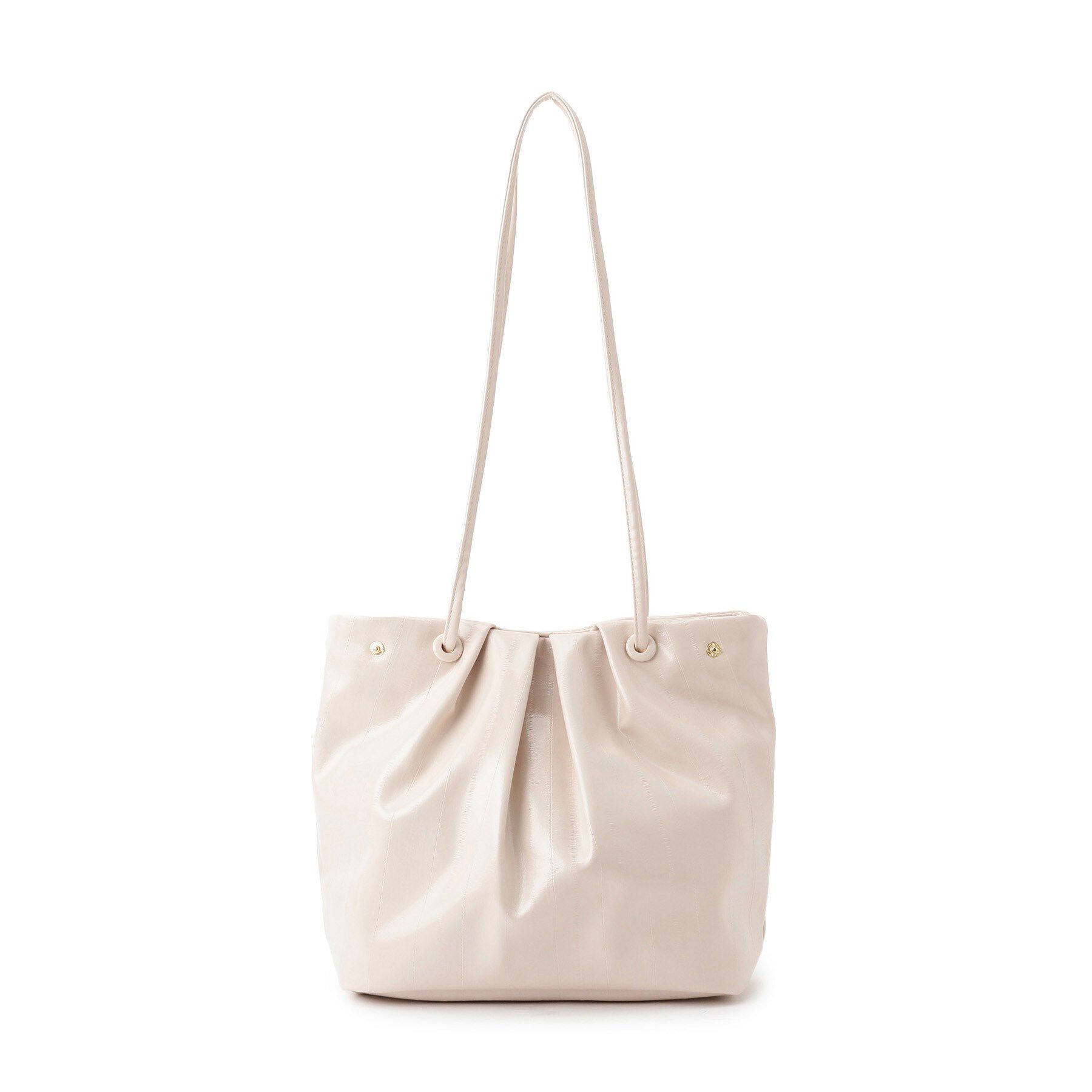 SHOO･LA･RUE「イールレザー風サイドスナップトートバッグ」|トートバッグ|