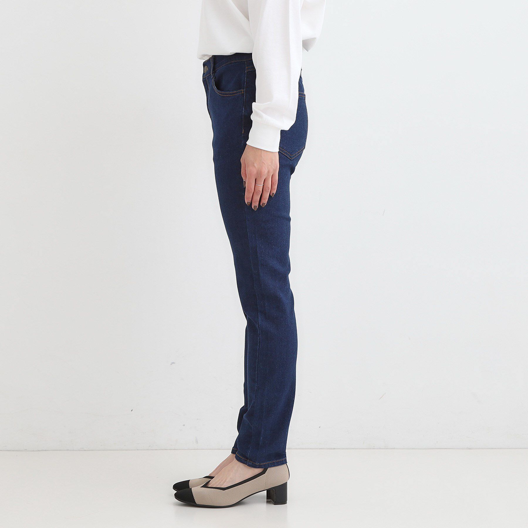 SHOO･LA･RUE「【SS-LL】ストレッチ デニムスキニーパンツ」|デニム|