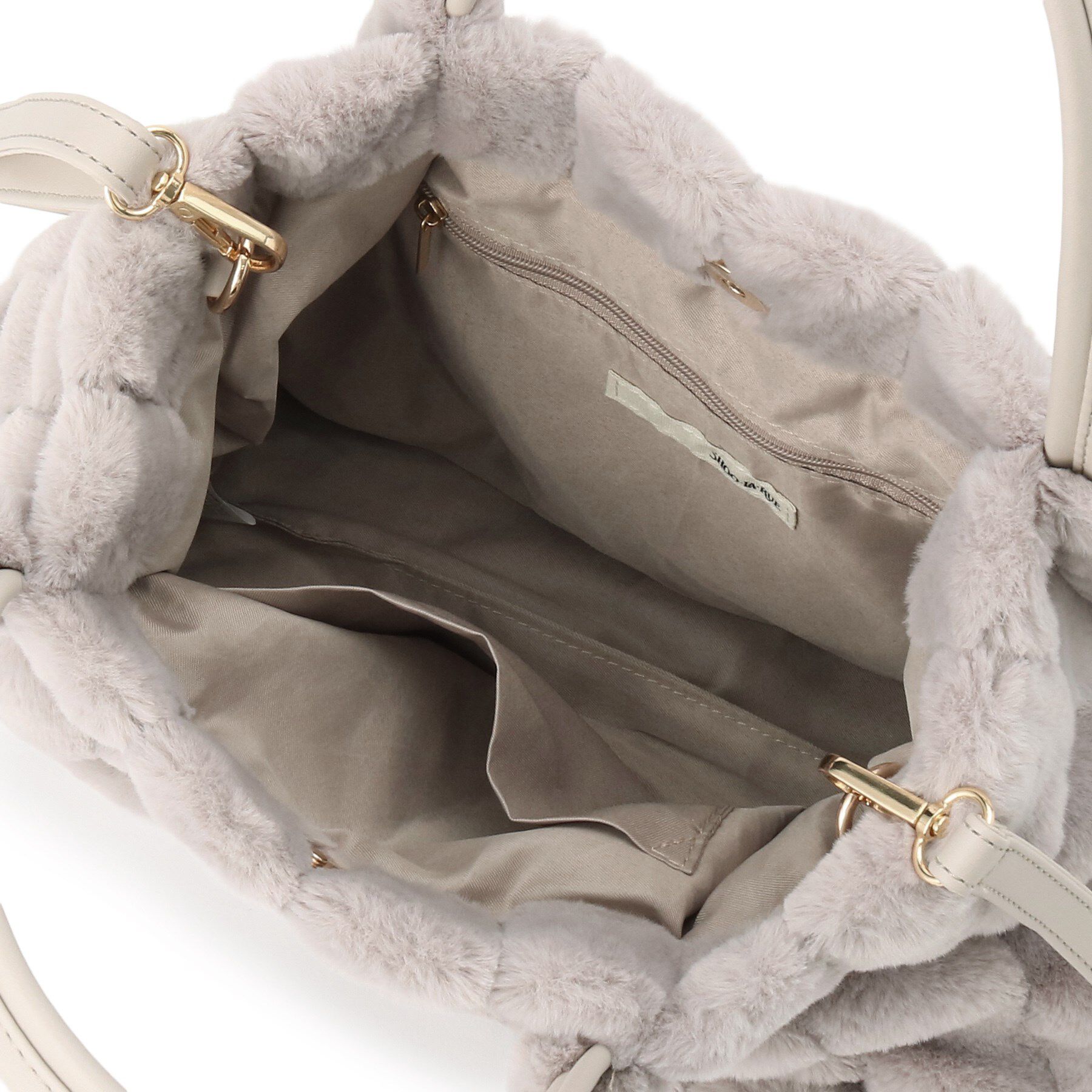 SHOO･LA･RUE「【高レビュー/2WAY】きれい見えで上品な ストライプファートートバッグ」|トートバッグ|