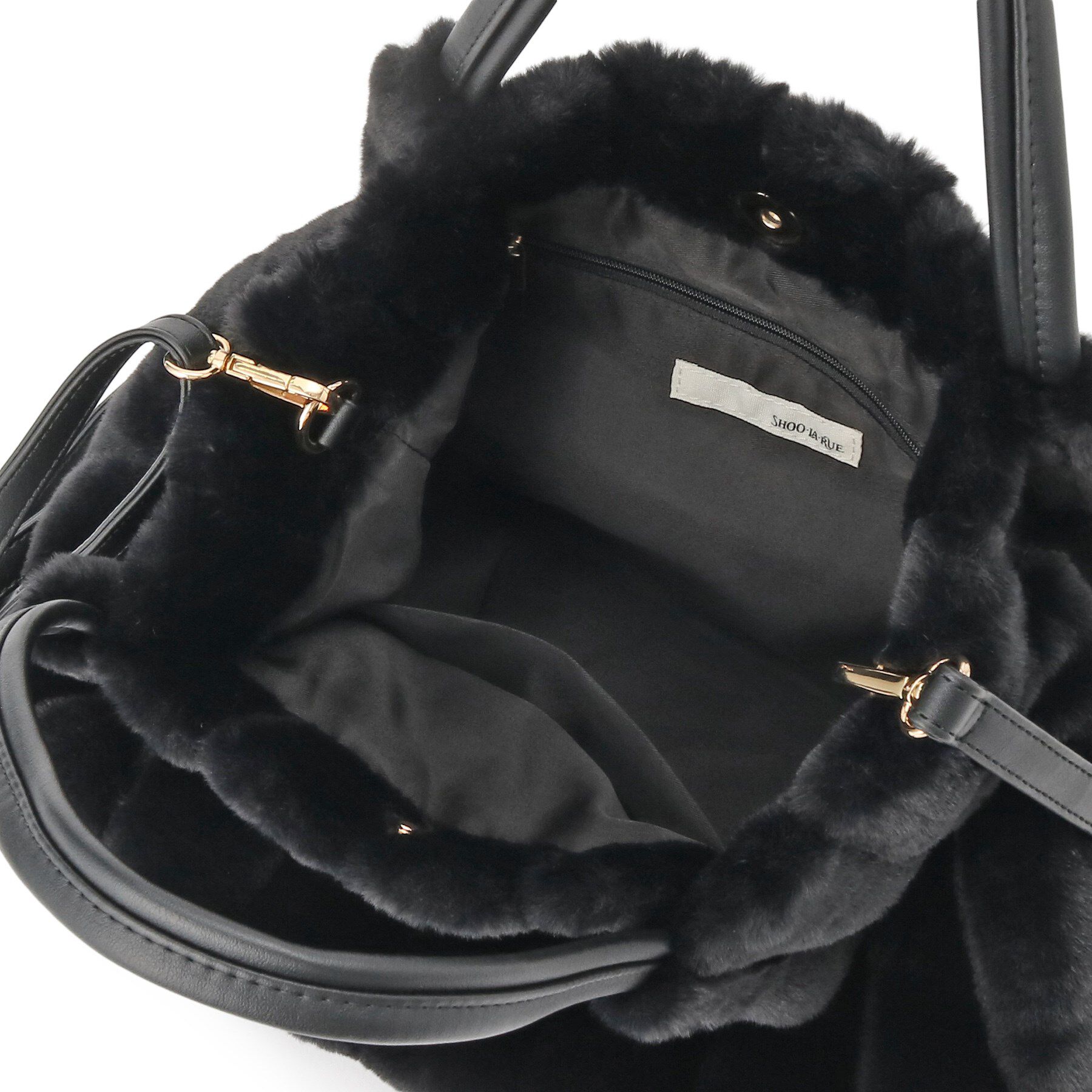 SHOO･LA･RUE「【高レビュー/2WAY】きれい見えで上品な ストライプファートートバッグ」|トートバッグ|