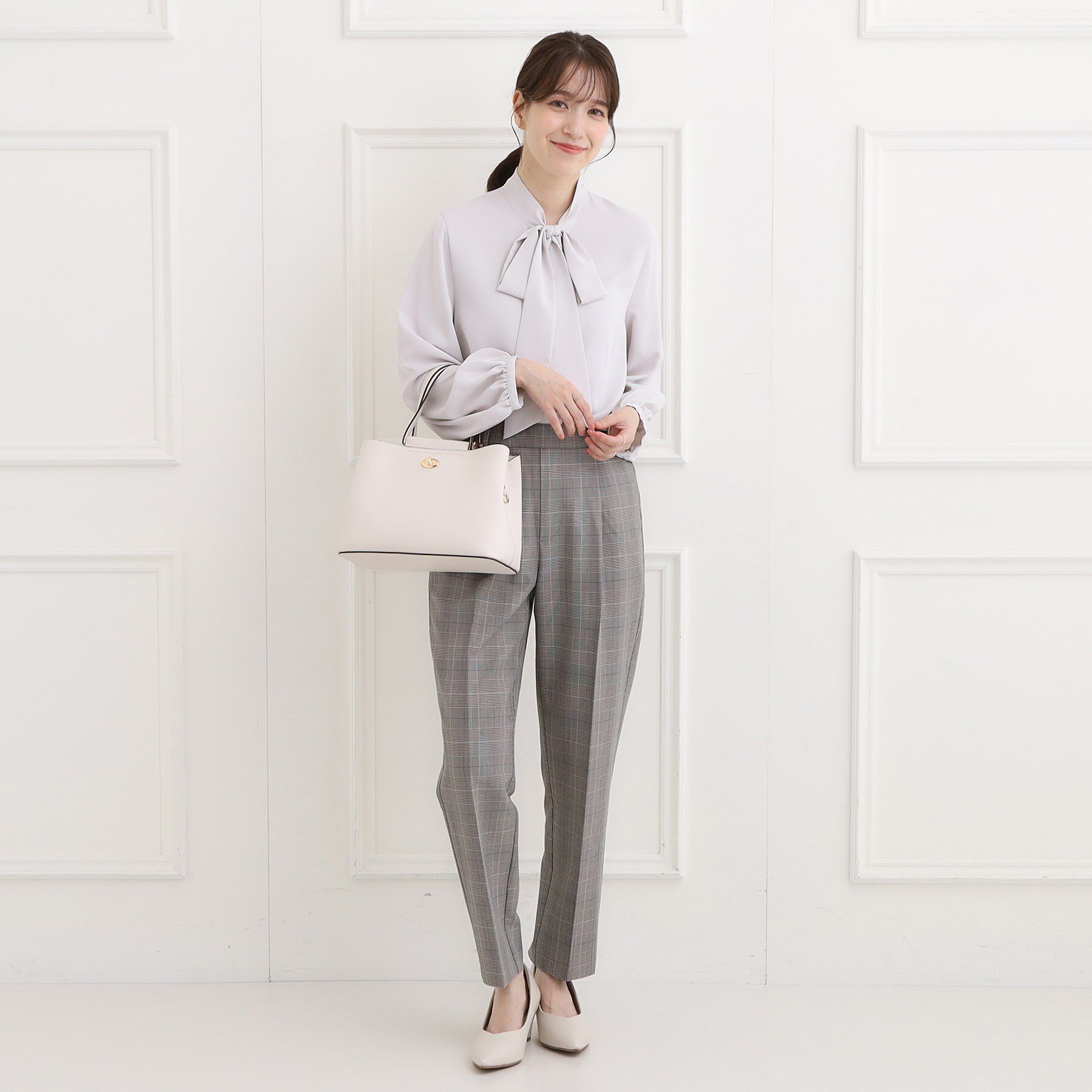 SHOO･LA･RUE「【セレモニー/2WAY】フロント金具トートバッグ」|トートバッグ|