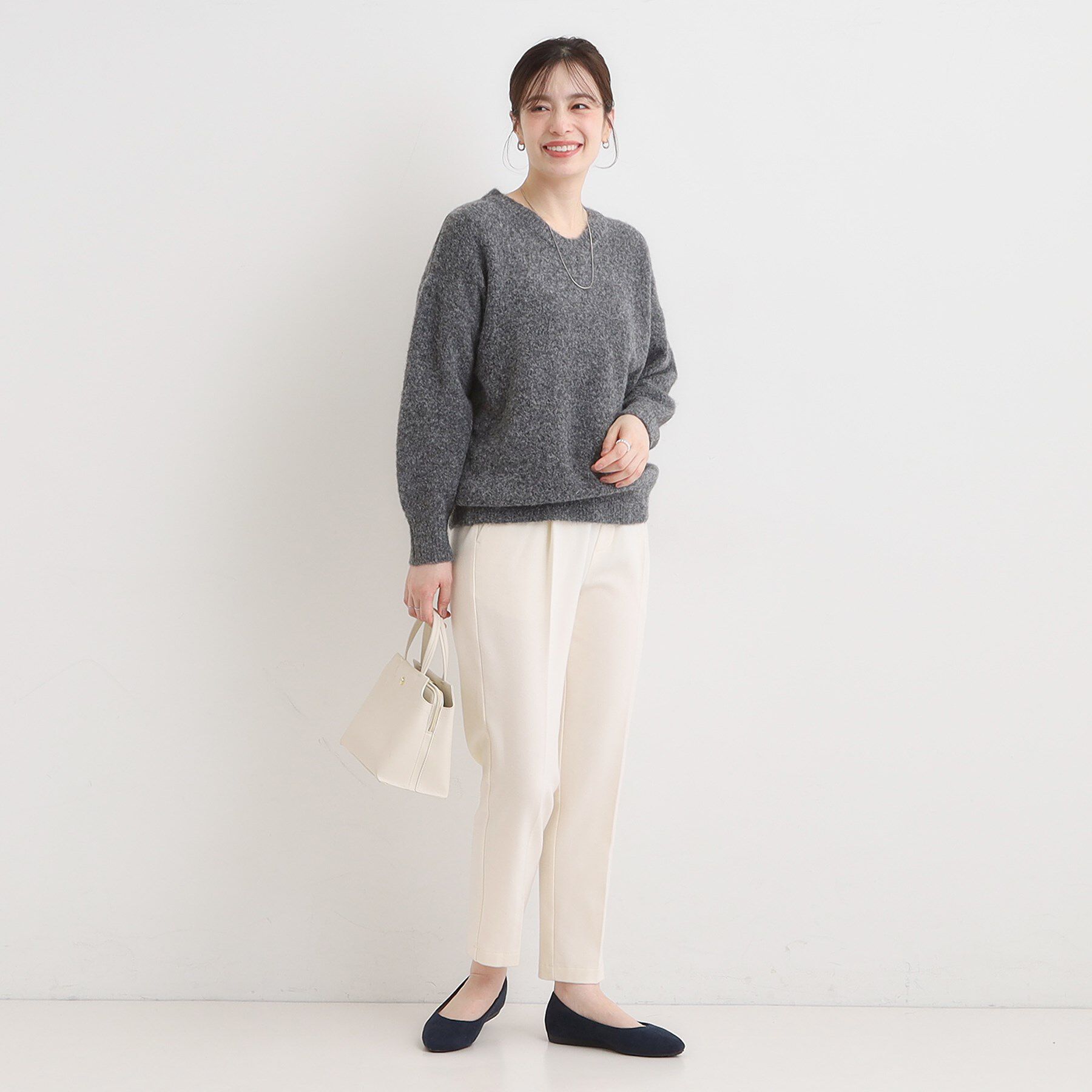 SHOO･LA･RUE「ふわふわVネックニット」|ニット・セーター|