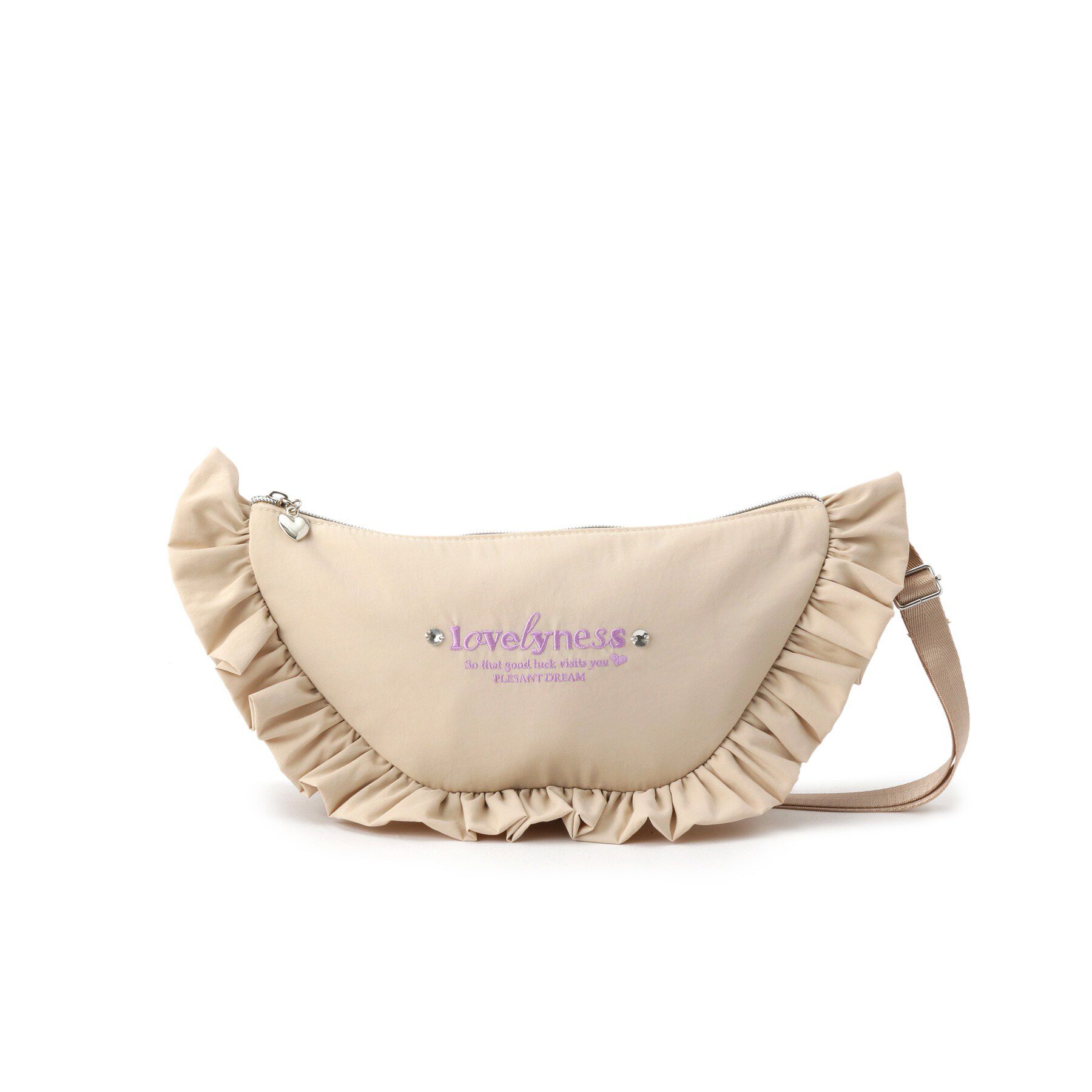 SHOO･LA･RUE「フリルミニショルダー」|ショルダー・メッセンジャー|ライトベージュ(05