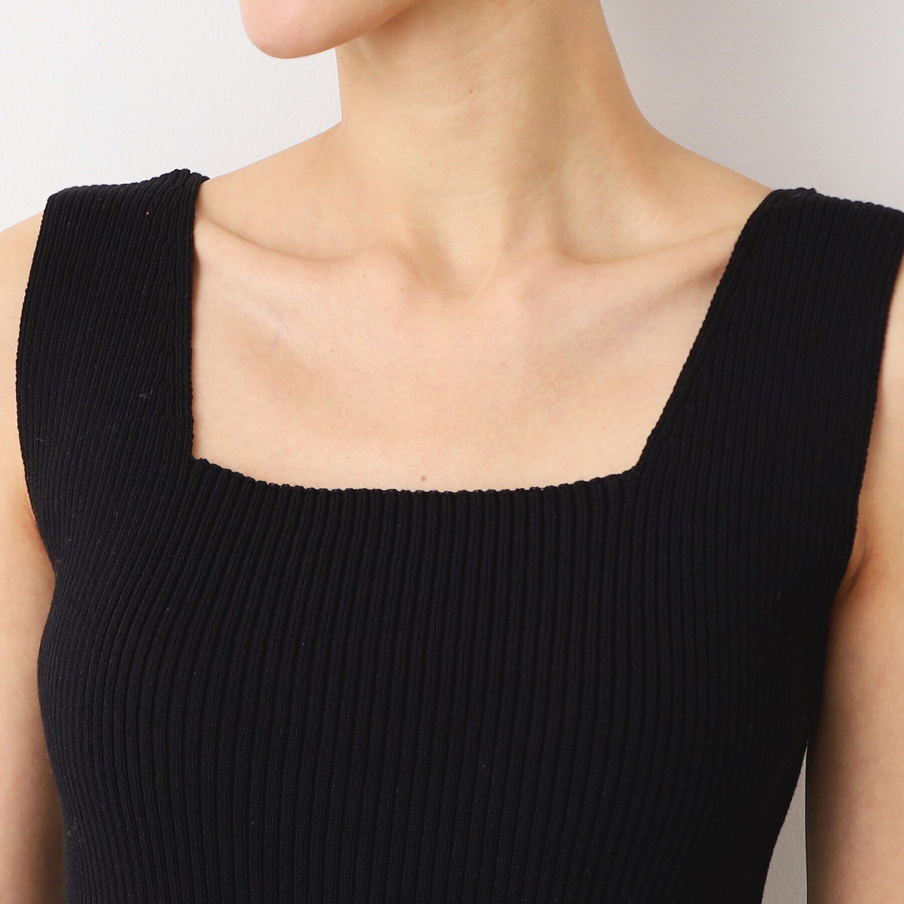 Dessin「【洗える】ニットリブタンクトップ」|キャミソール|