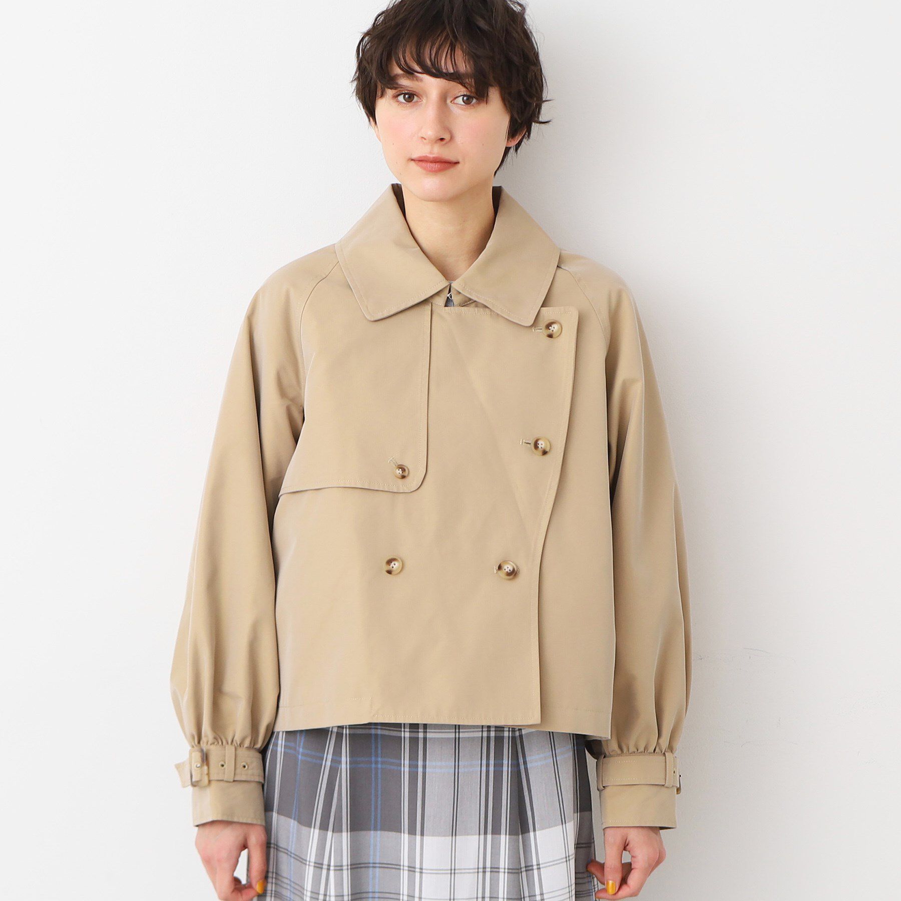 Dessin「【洗える】ショートトレンチジャケット」|テーラードジャケット|