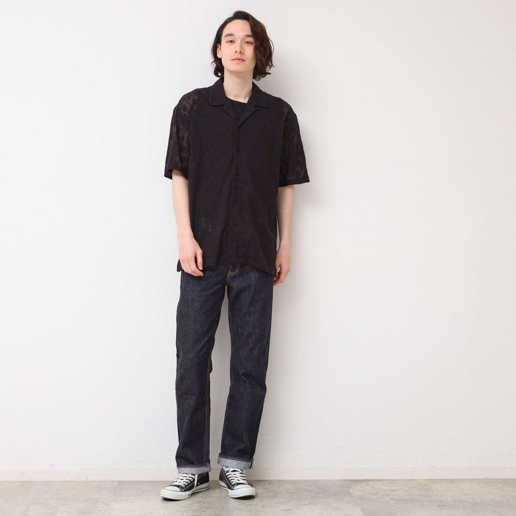 Dessin「【洗える・インド刺繍】インドレースシャツ」|シャツ・ブラウス|