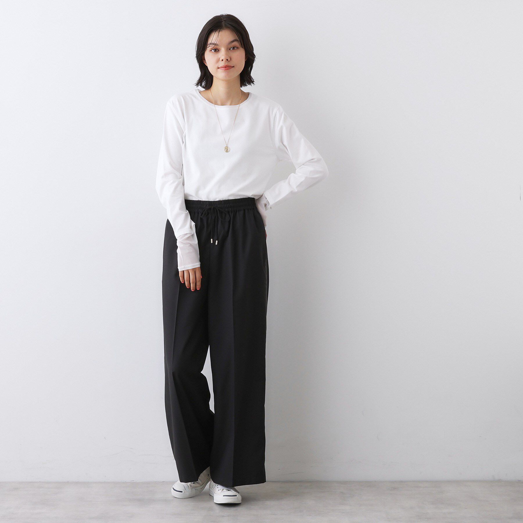 Dessin「【洗える】ドッキングチュールロンT」|Tシャツ・カットソー|