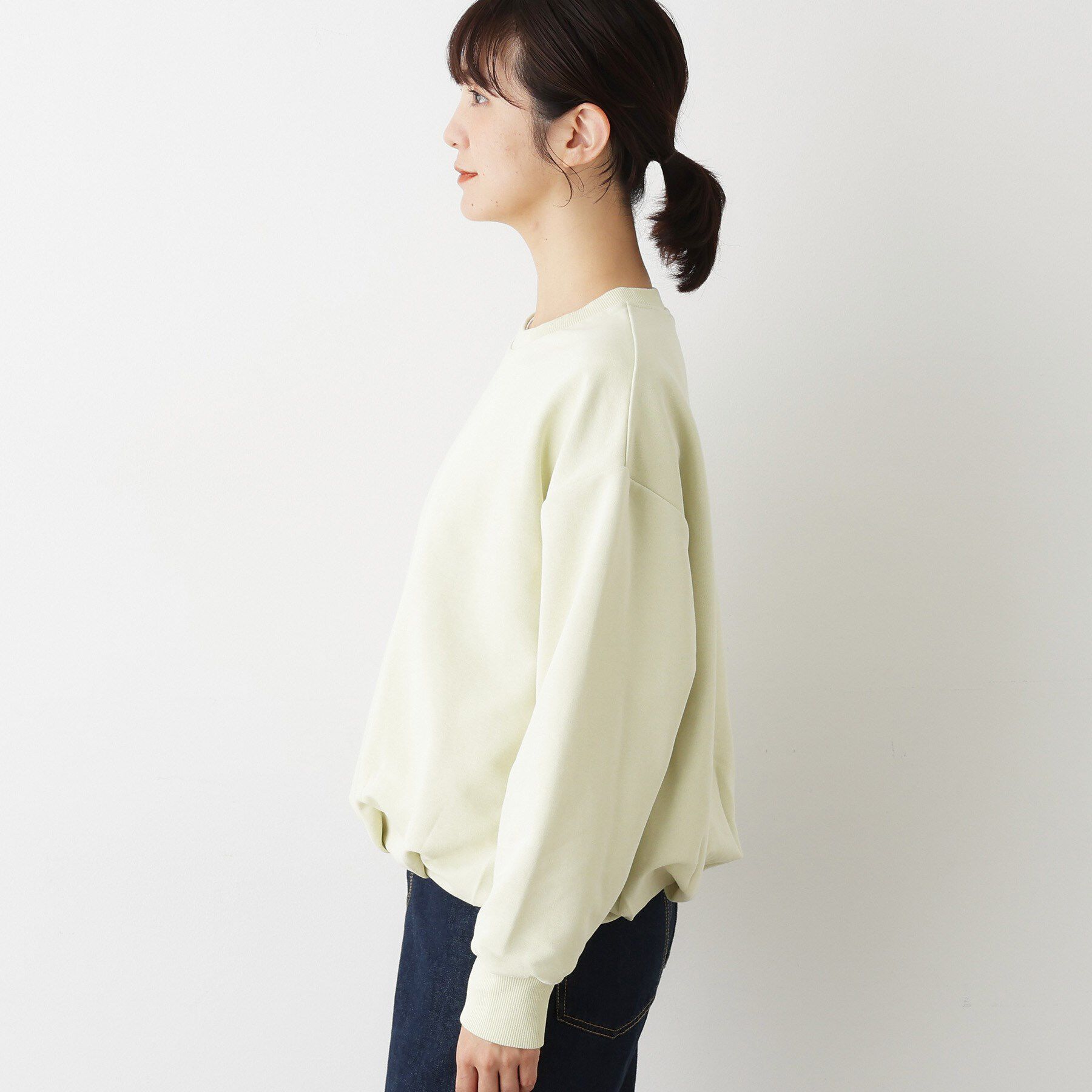 Dessin「【洗える】バルーンシルエットミニ裏毛プルオーバー」|Tシャツ・カットソー|