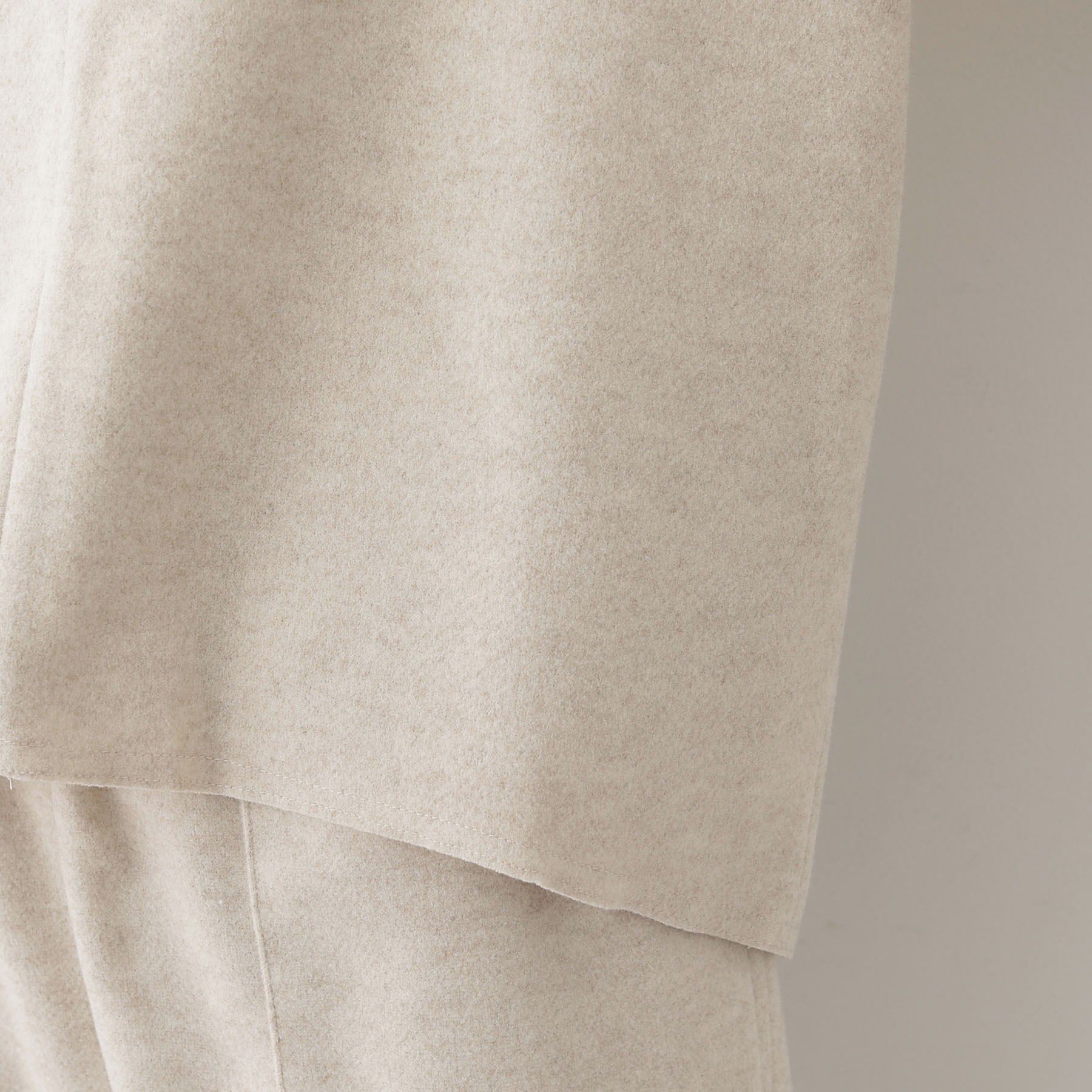 Dessin「【セットアップ可/洗える】Vネックメルトンジャージ」|シャツ・ブラウス|