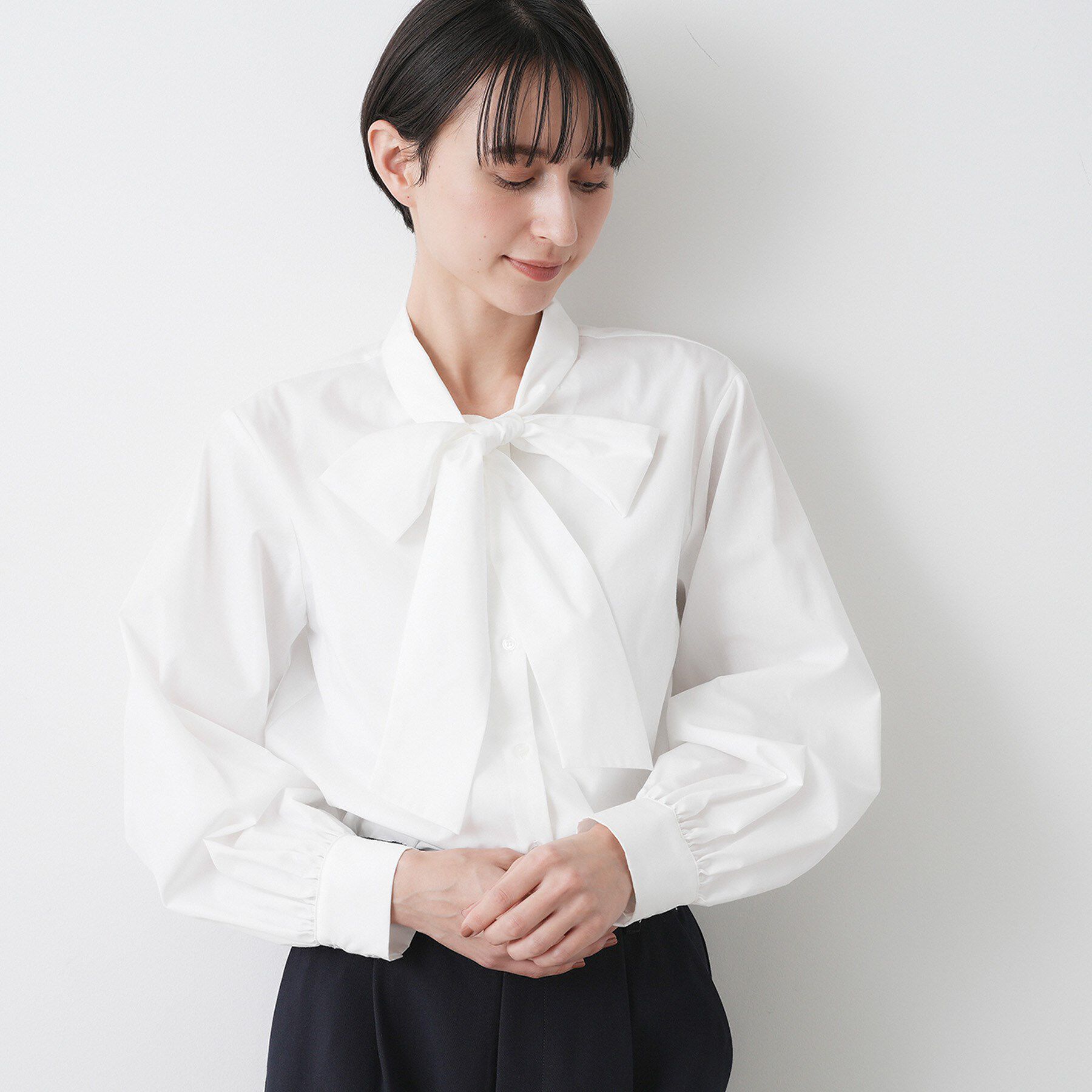 Dessin「【入卒/セレモニー】ボウタイリボンブラウス」|シャツ・ブラウス|