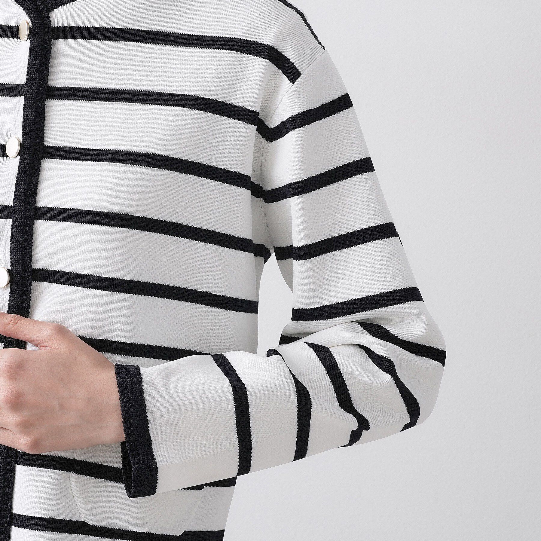 Dessin「【UVカット/洗える】ジャケットライクニットカーディガン」|カーディガン|