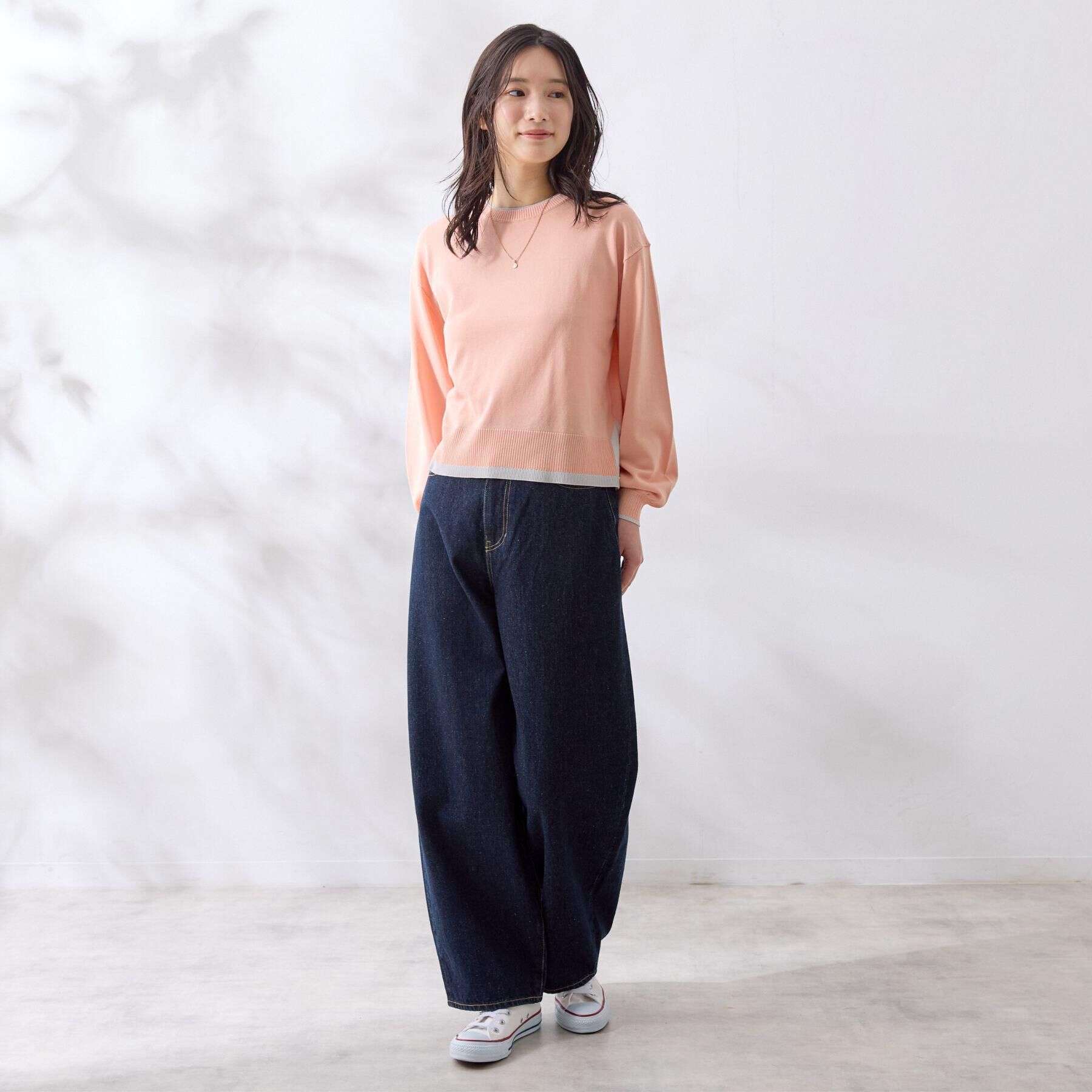 Dessin「【洗える】バイカラーデザインニット」|ニット・セーター|