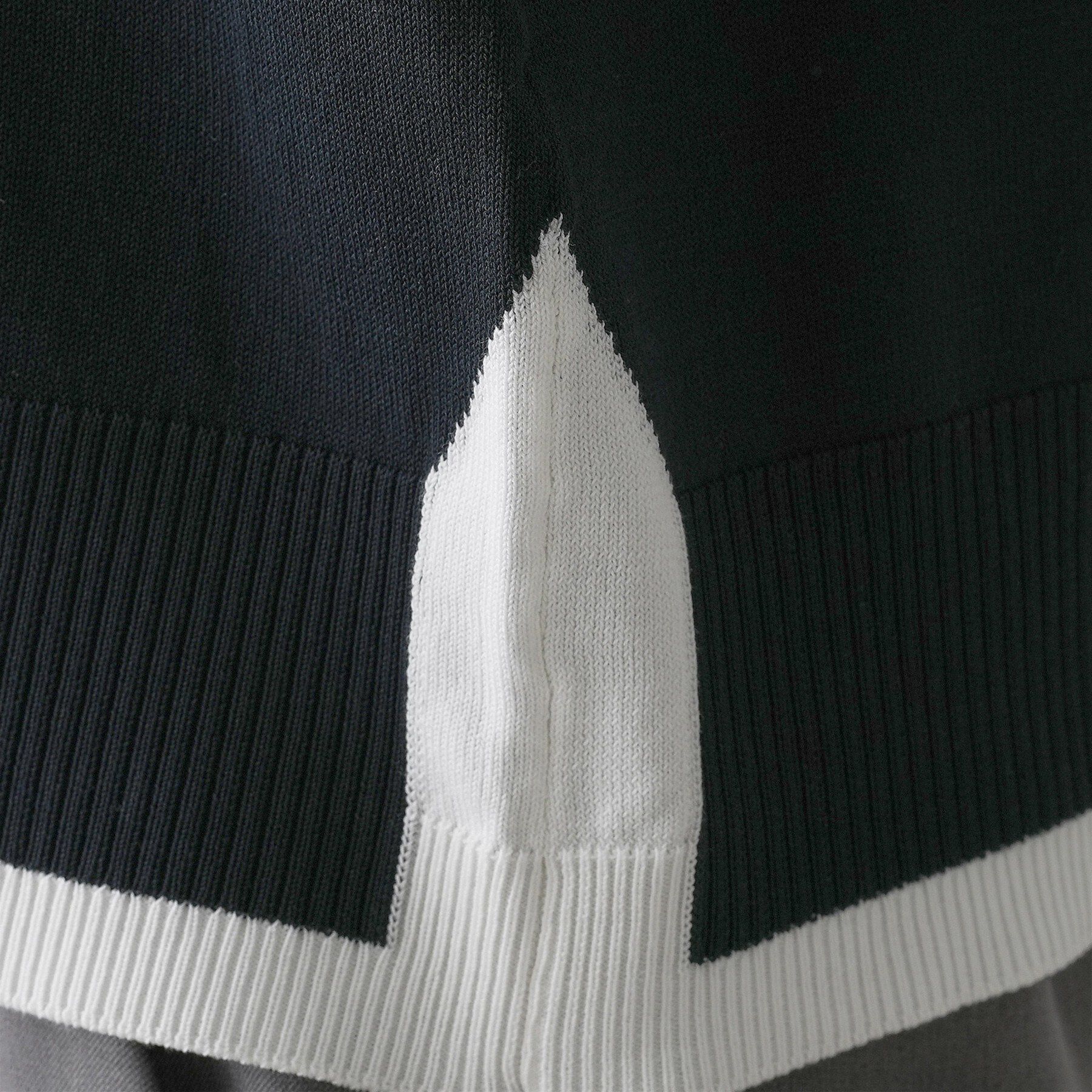 Dessin「【洗える】バイカラーデザインニット」|ニット・セーター|