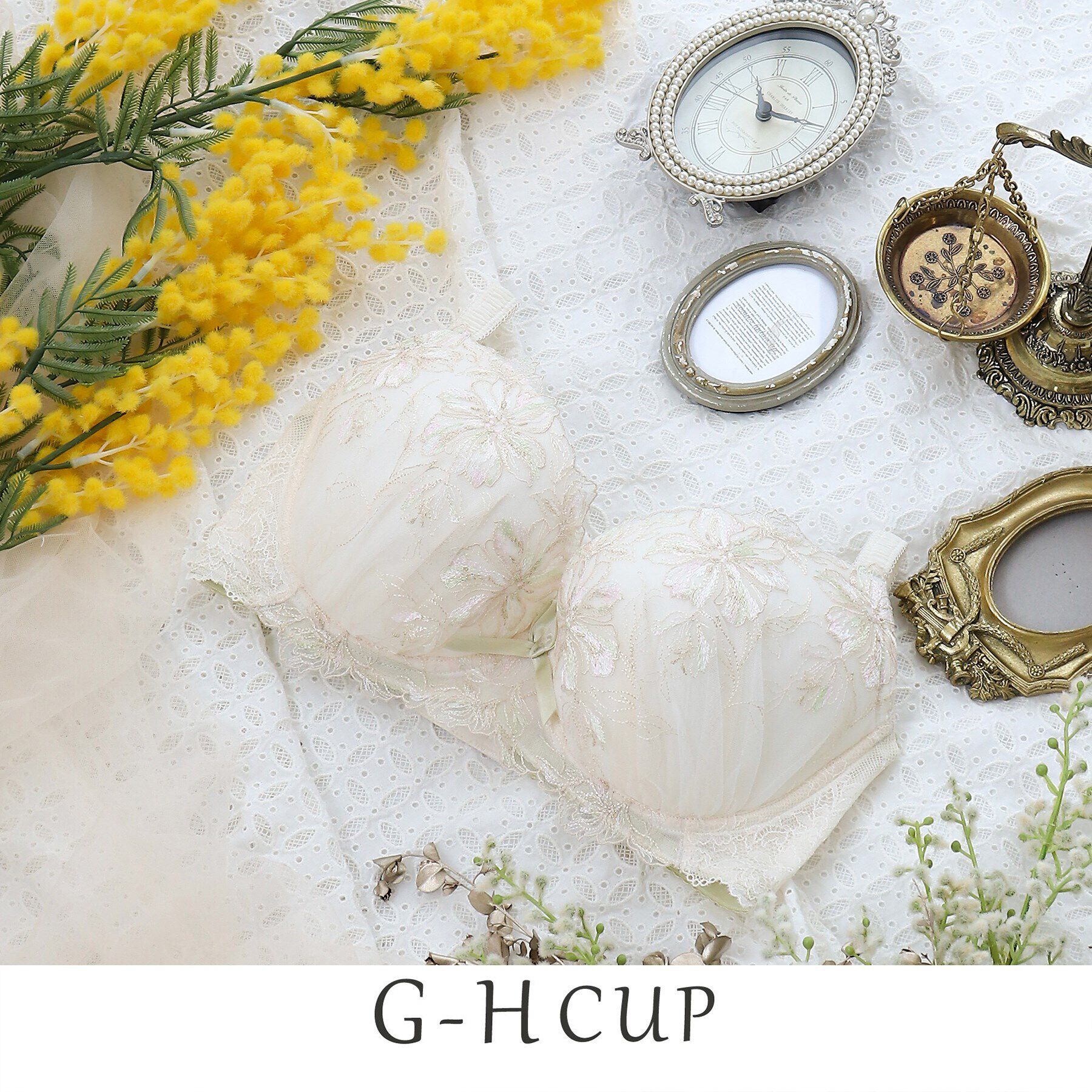 Risa Magli「シャンタル ブラジャー」|インナー|アイボリー(004)