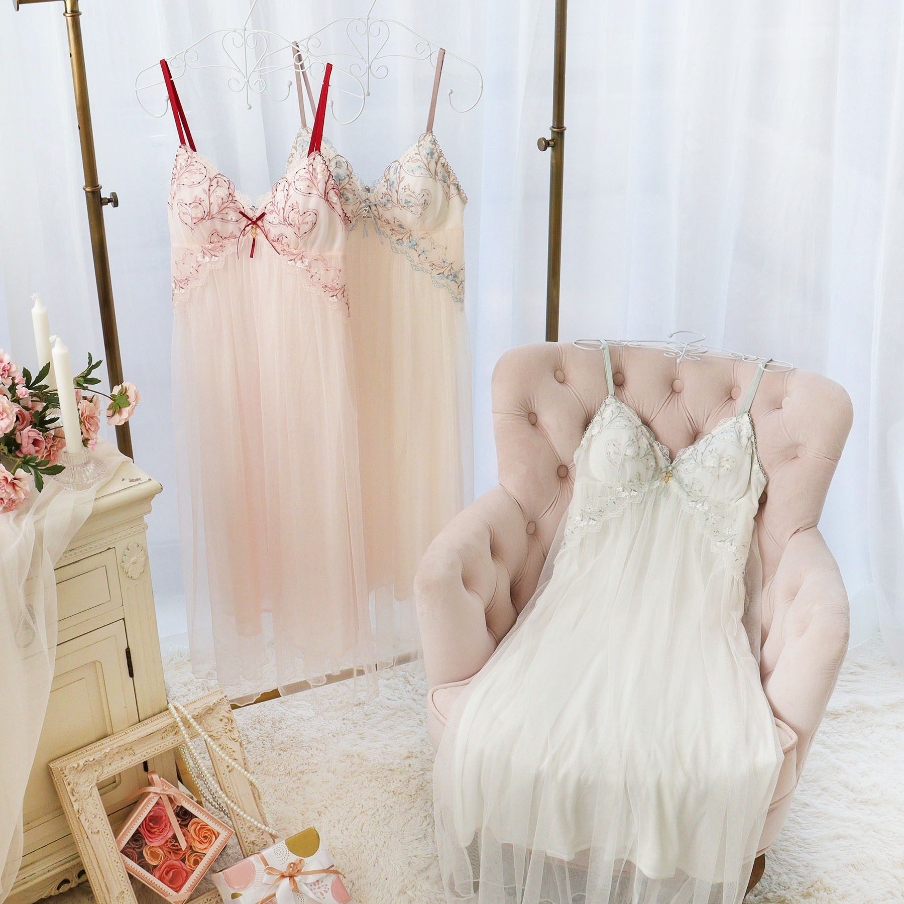 Risa Magli「フローチェ カップ付マキシワンピース」|インナー|