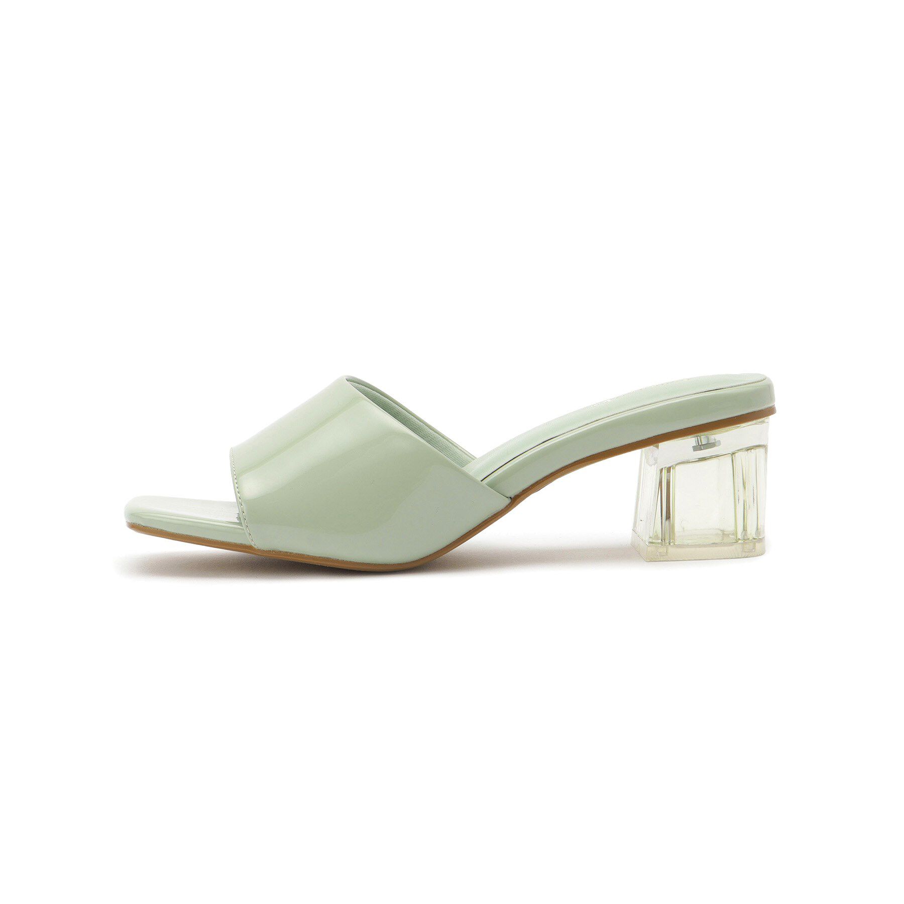 ESPERANZA「スクエアトゥクリアヒールミュール」|サンダル|