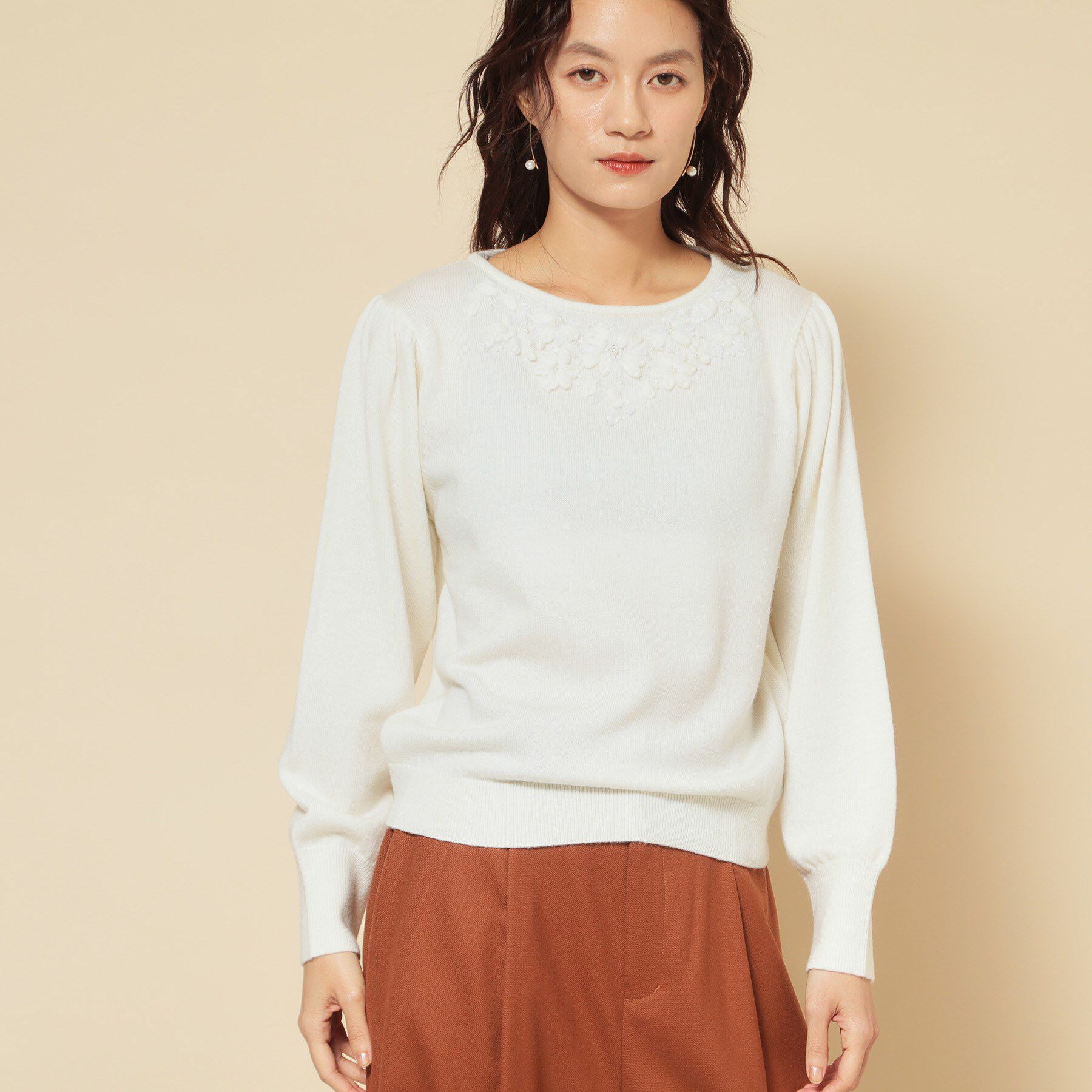 SunaUna「【上品/華やか】クラフトニット」|ニット・セーター|