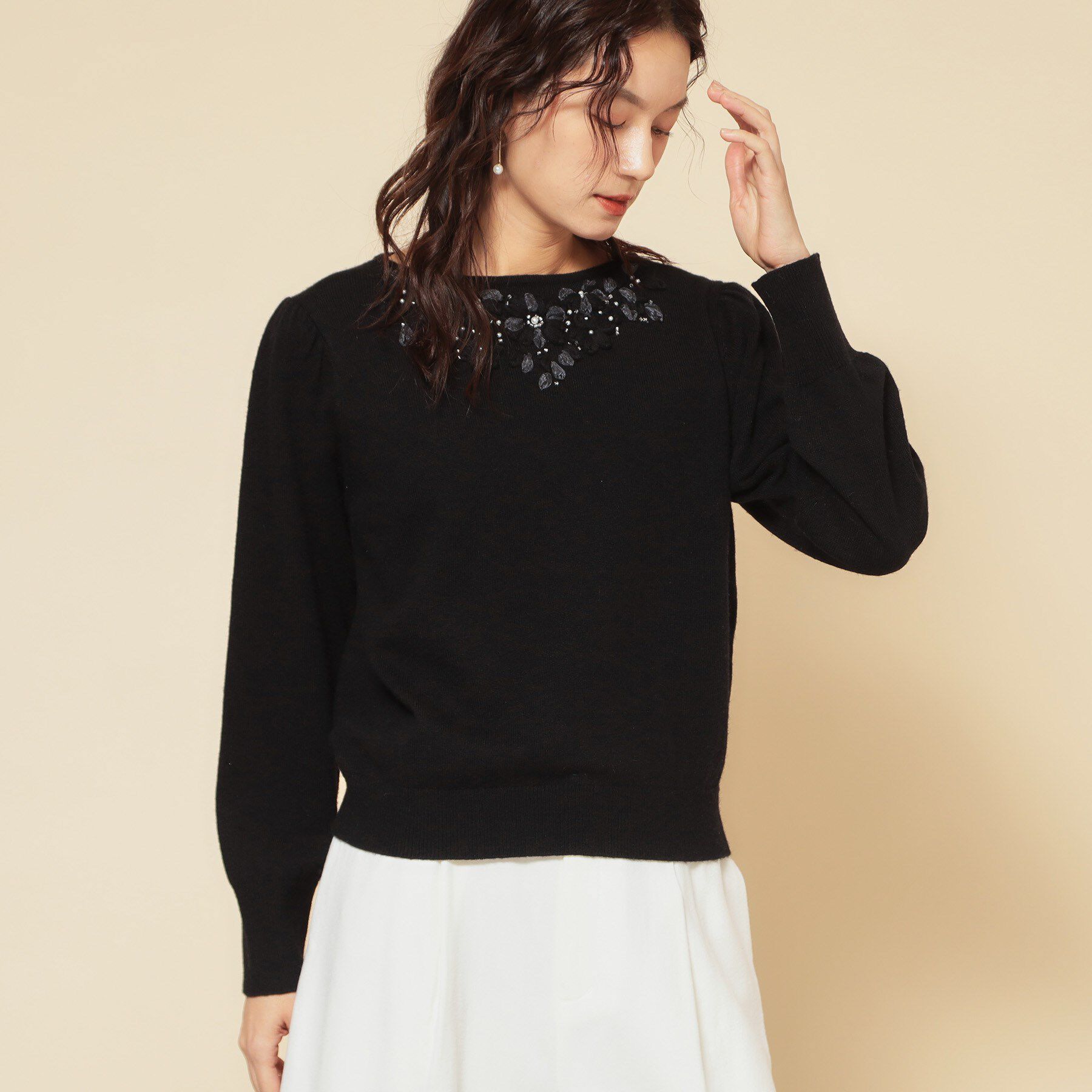 SunaUna「【上品/華やか】クラフトニット」|ニット・セーター|