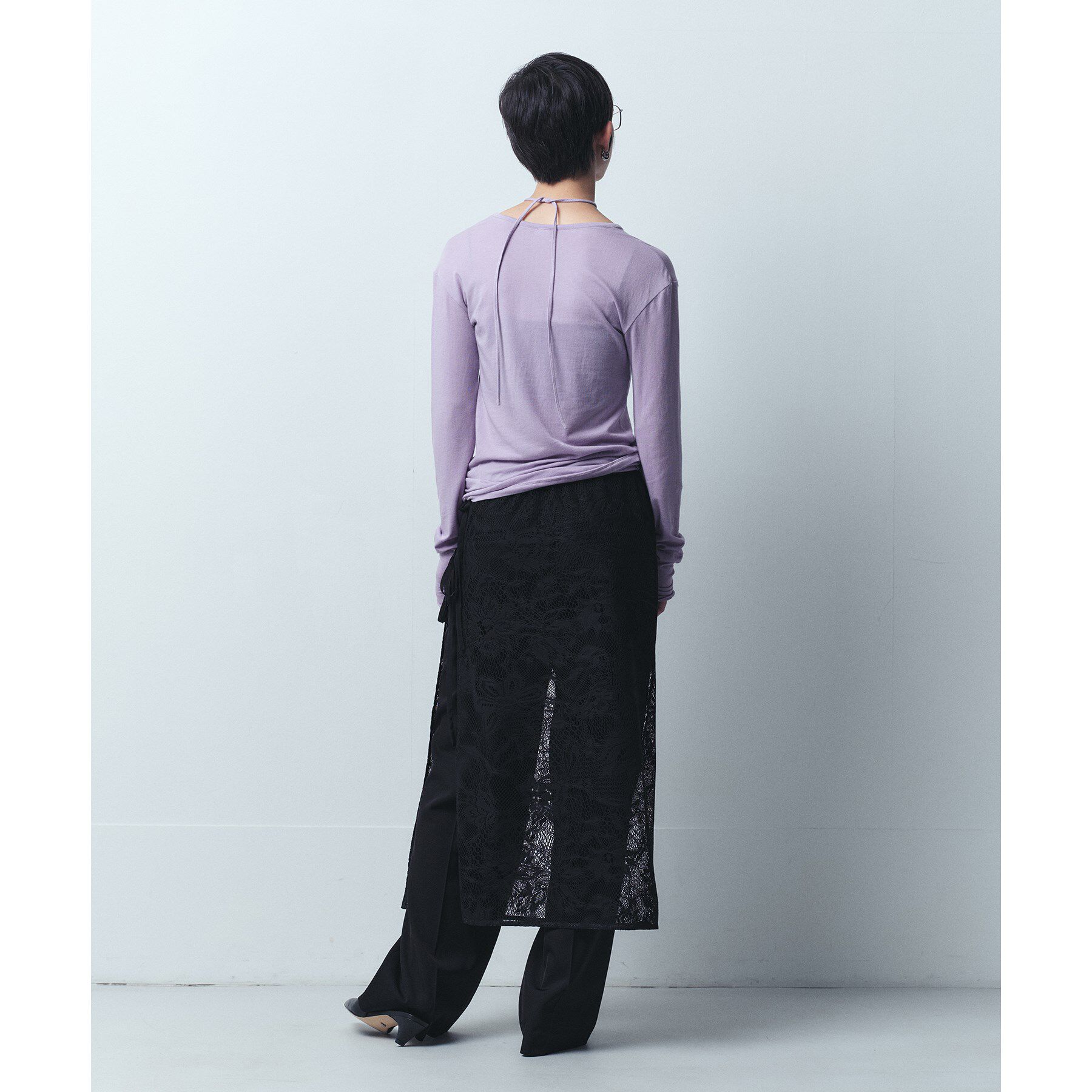 CODE A「front ribbon jersey tops」|Tシャツ・カットソー|