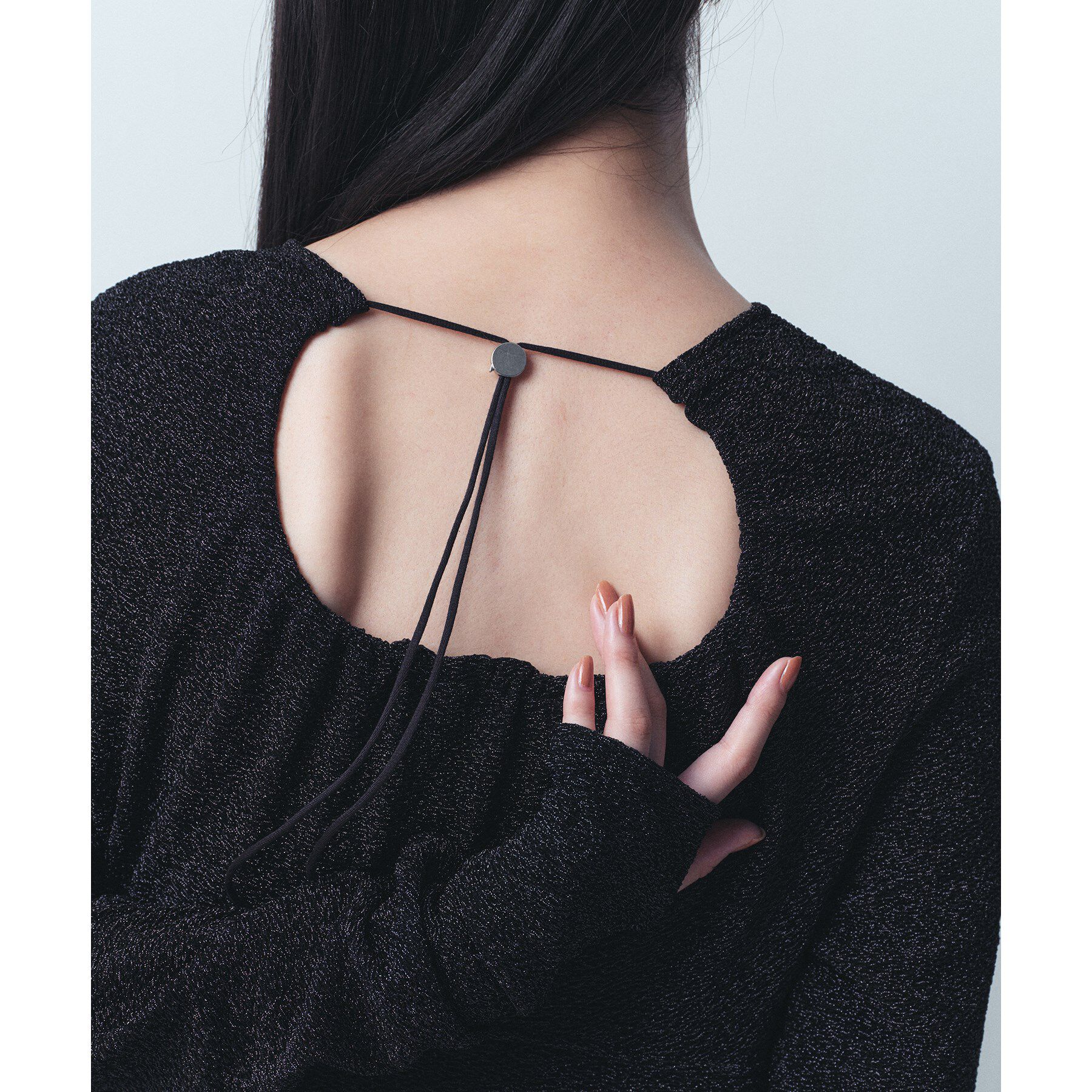 CODE A「open back lame dress」|ワンピース|