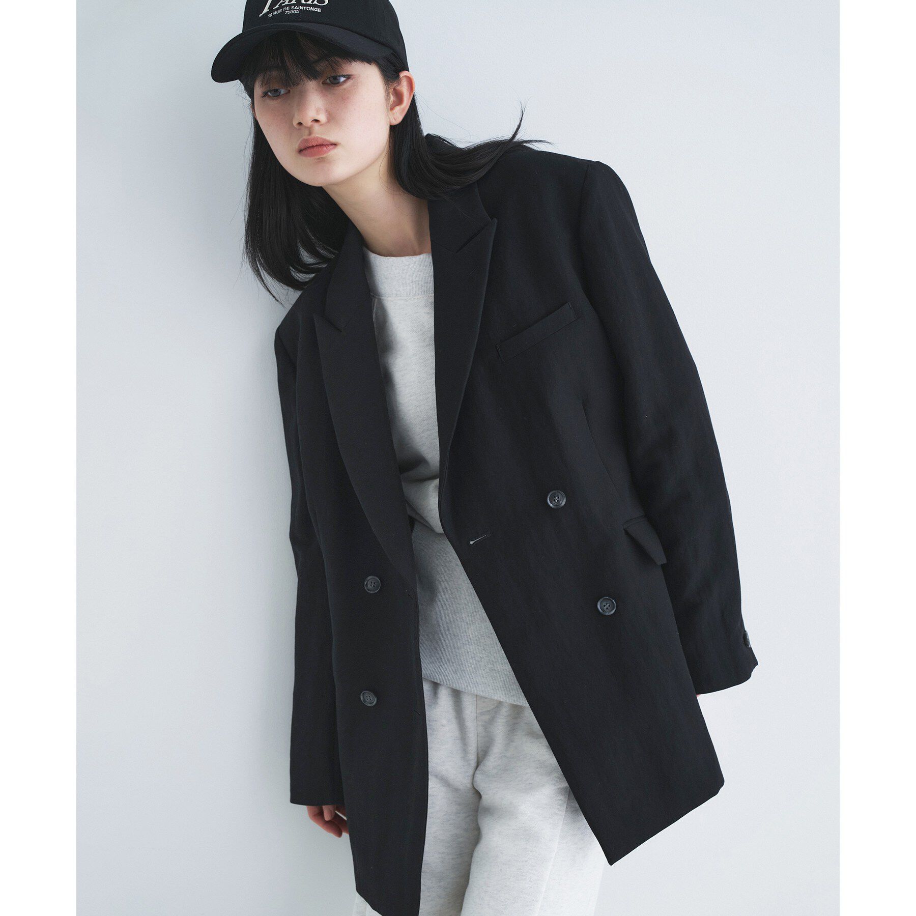 CODE A「arc tailored jacket」|テーラードジャケット|ブラック(019)