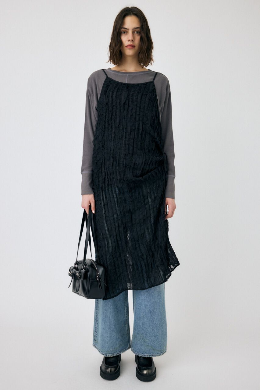 MOUSSY「SHEER FRILL キャミドレス」|ワンピース|