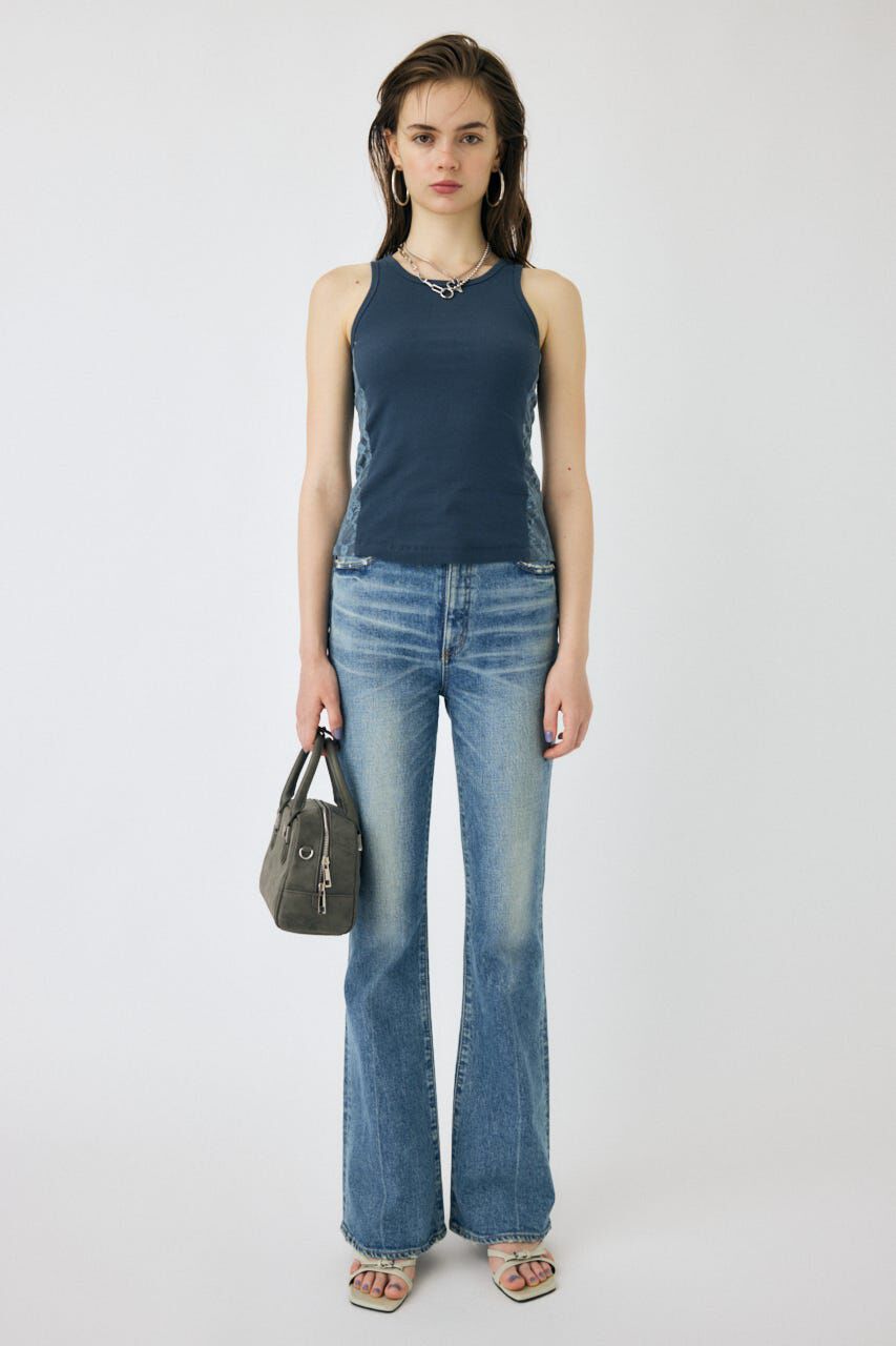 MOUSSY「LACE DOCKING タンクトップ」|タンクトップ|